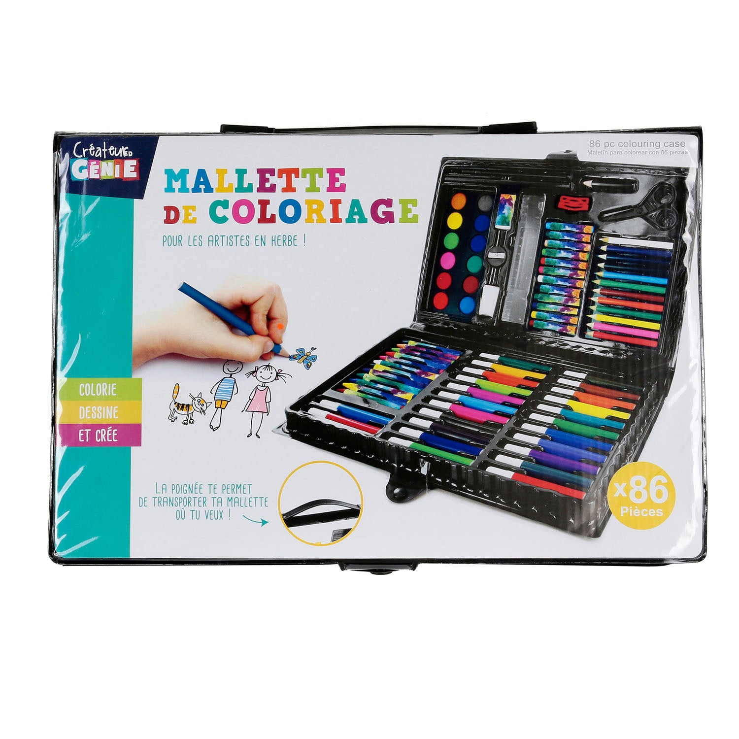 MALLETTE DE COLORIAGE X86 PIECES