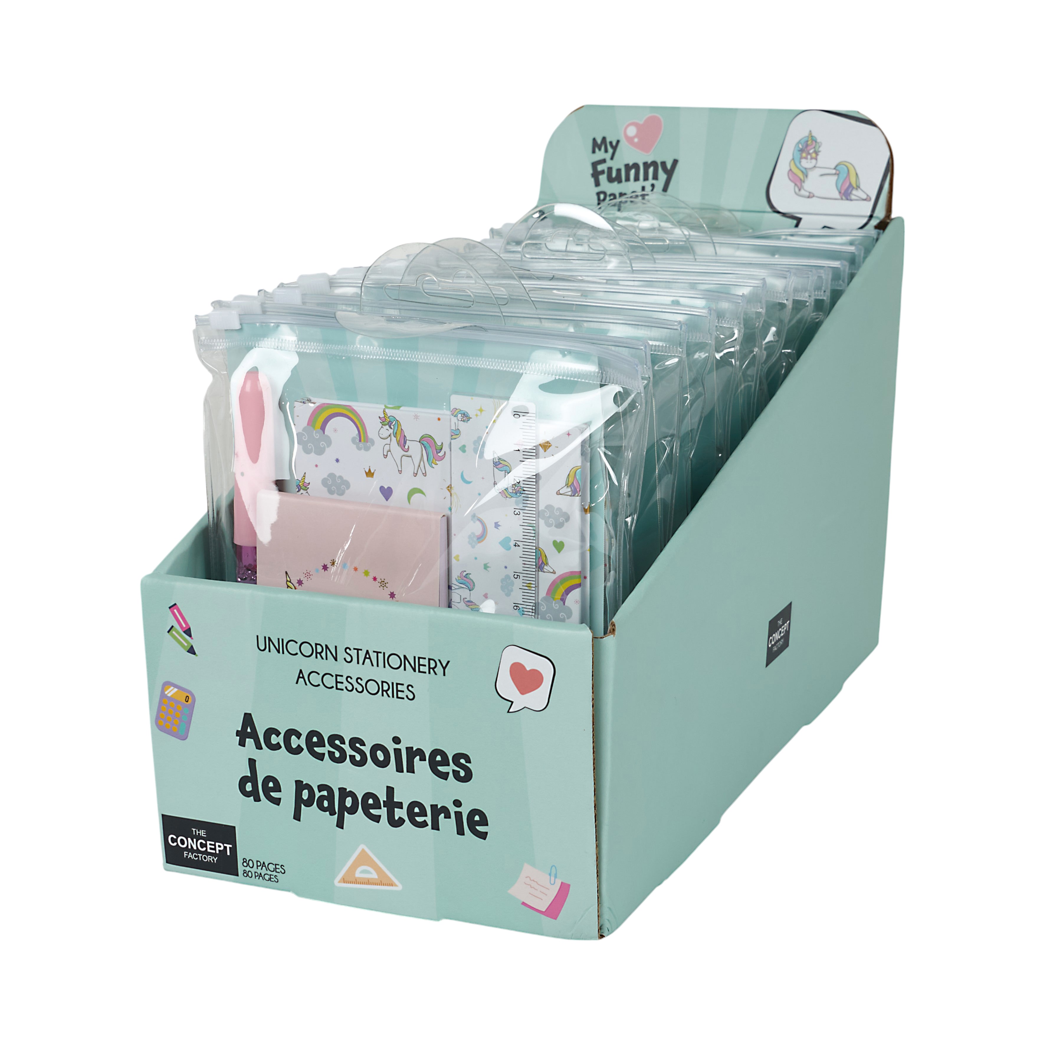 ACCESSOIRES PAPETERIE LICORNE LOT