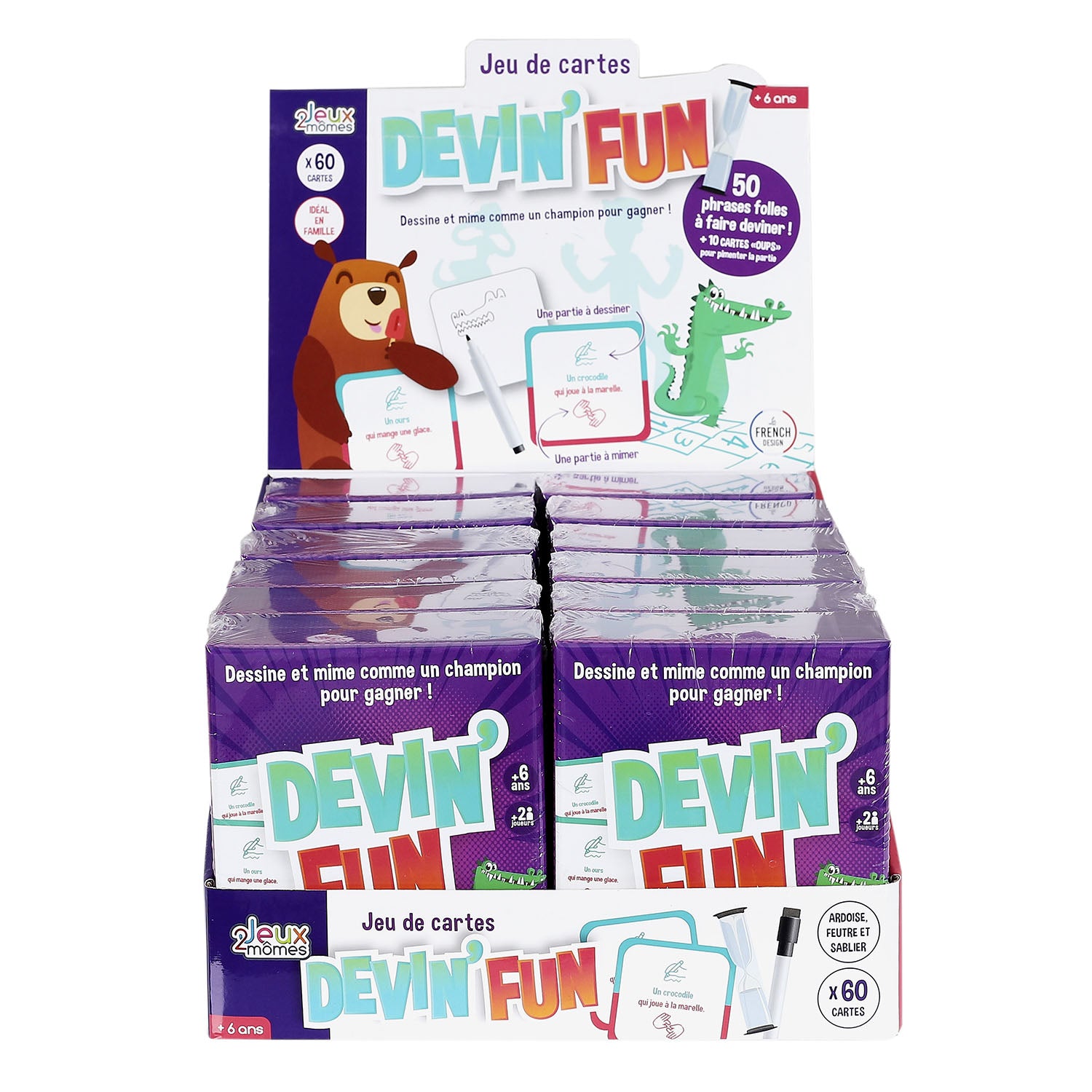 JEU DE CARTES DEVIN FUN X60 CARTES