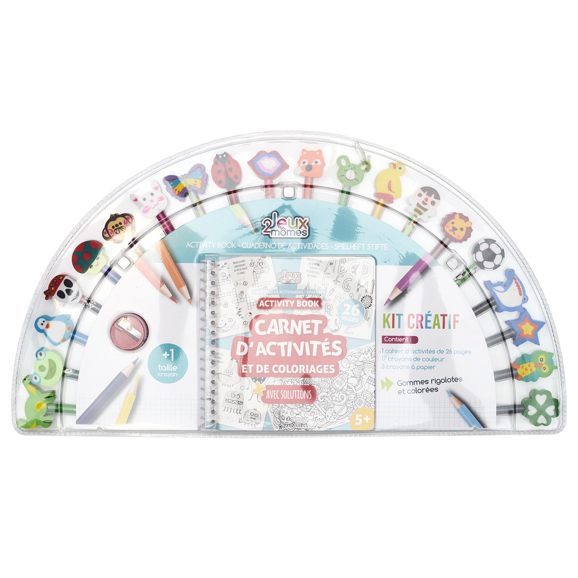 CAHIER D ACTIVITES CRAYON X20 GOMME X20