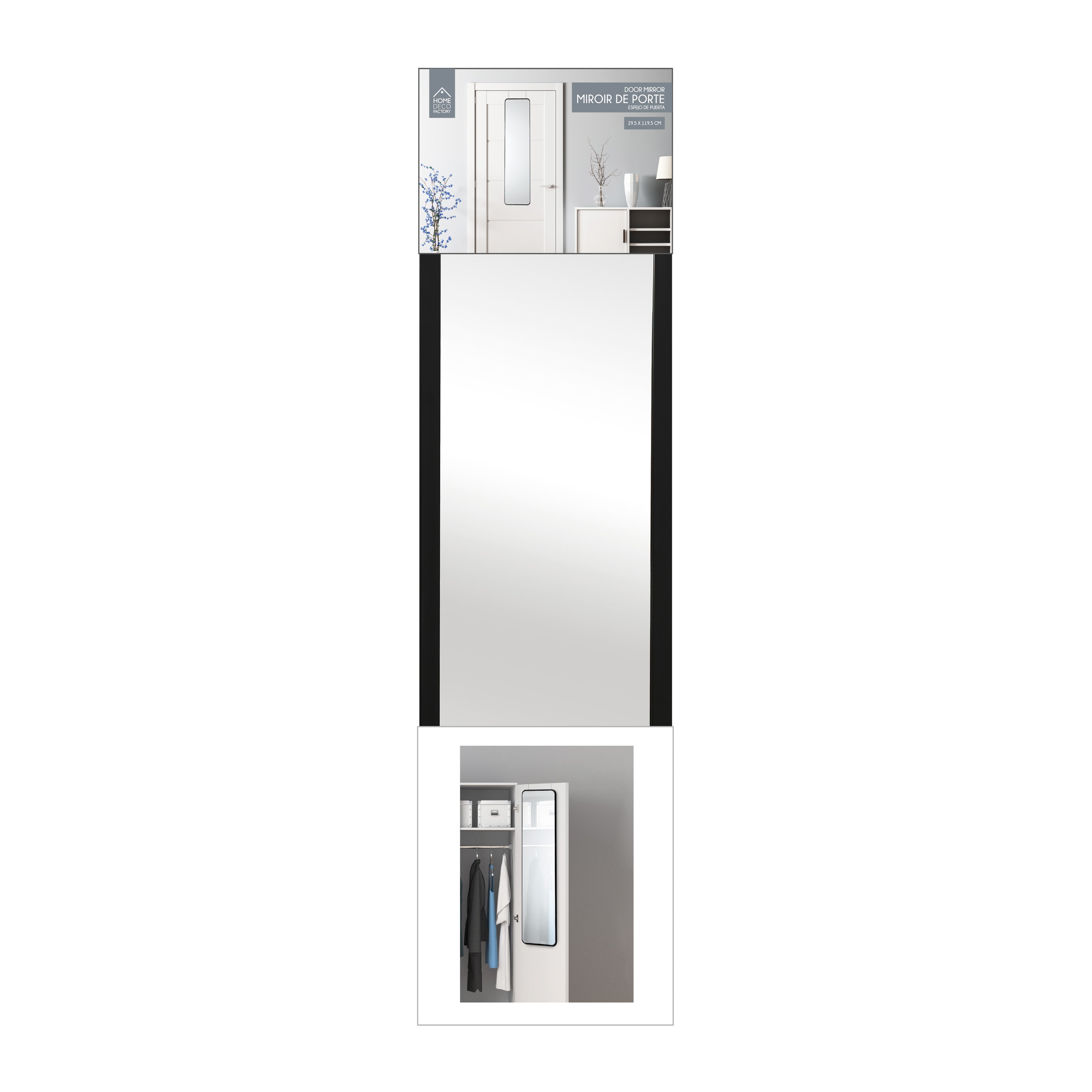 MIROIR DE PORTE 30X120CM