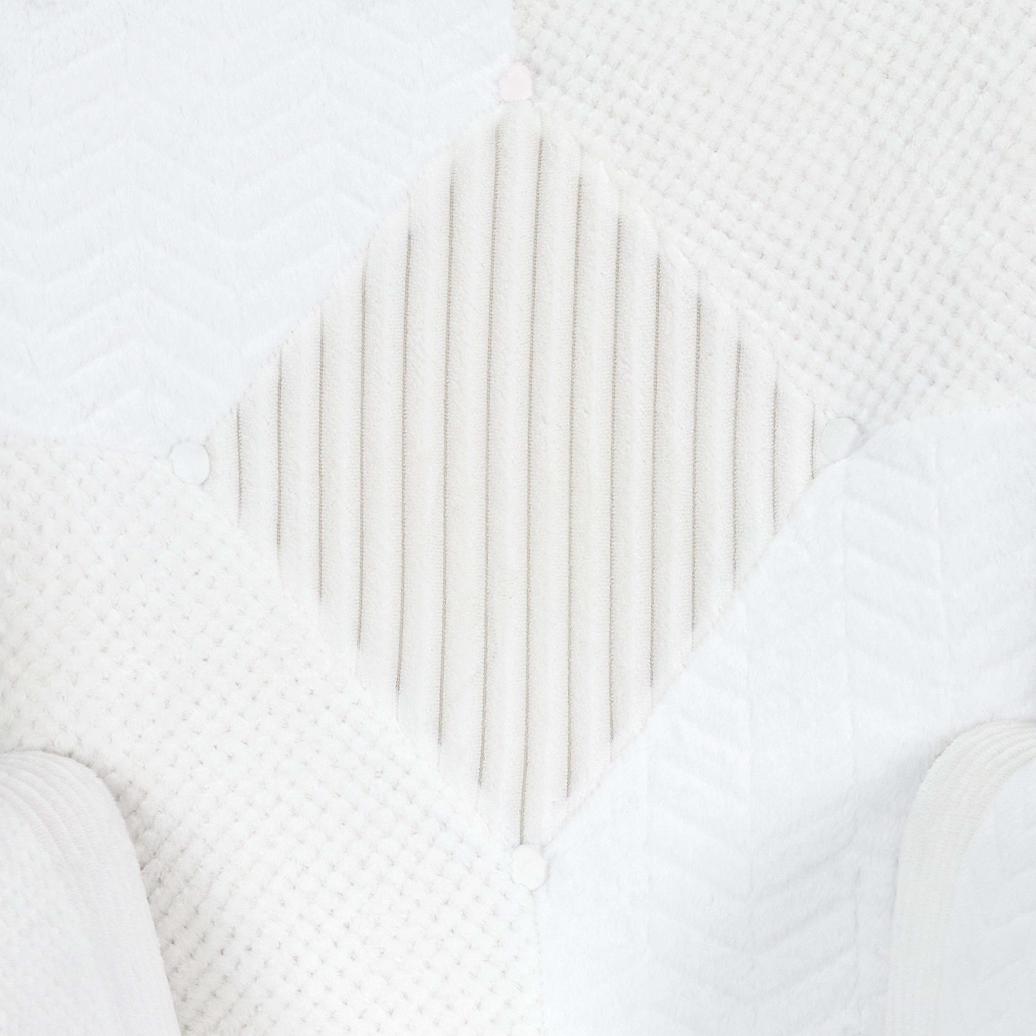 FAUTEUIL HELSINKI PATCHWORK BLANC