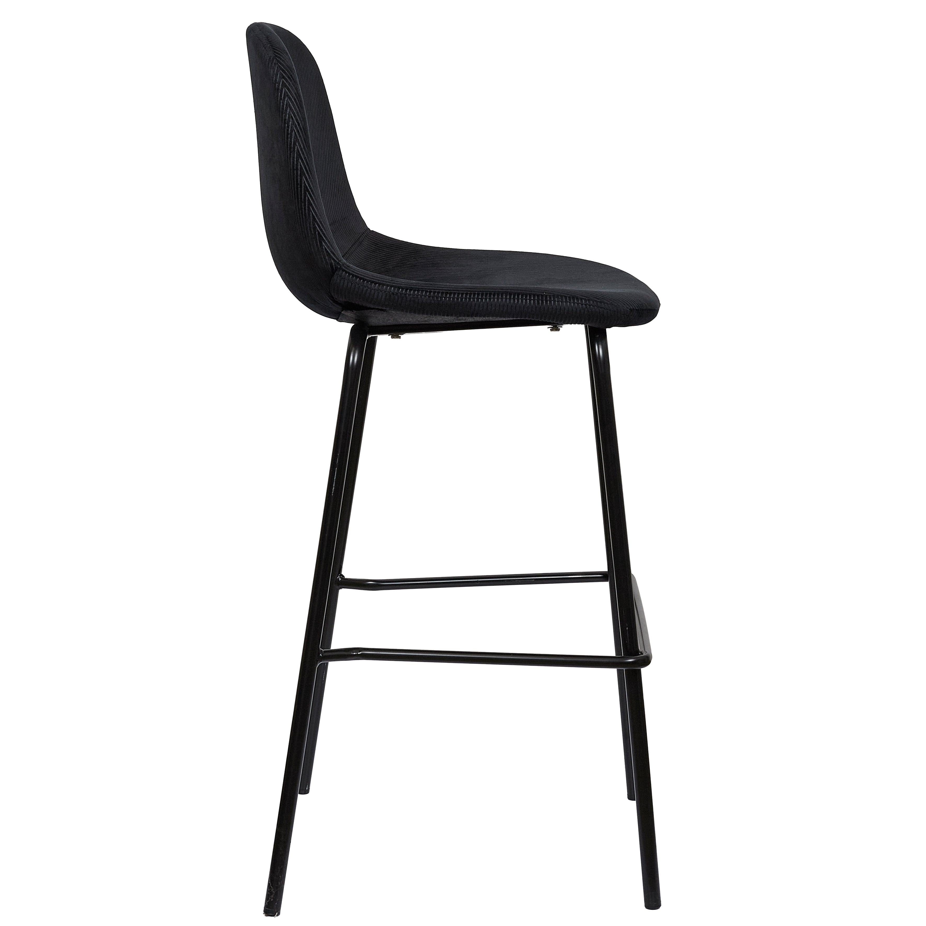CHAISE DE BAR GIULIA NOIR - LOT DE 2
