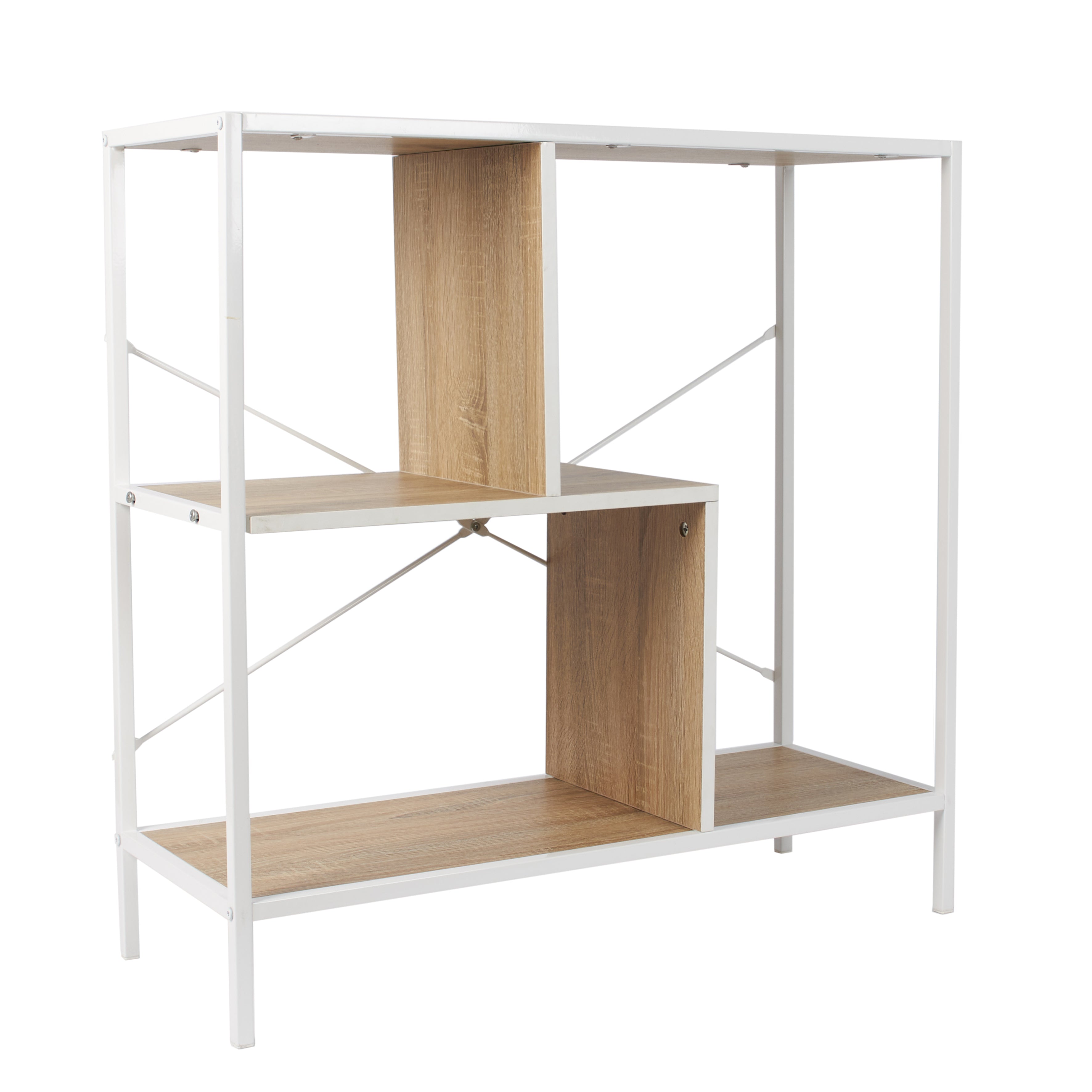 ETAGERE EDISON BLANC 80X30X79.5CM