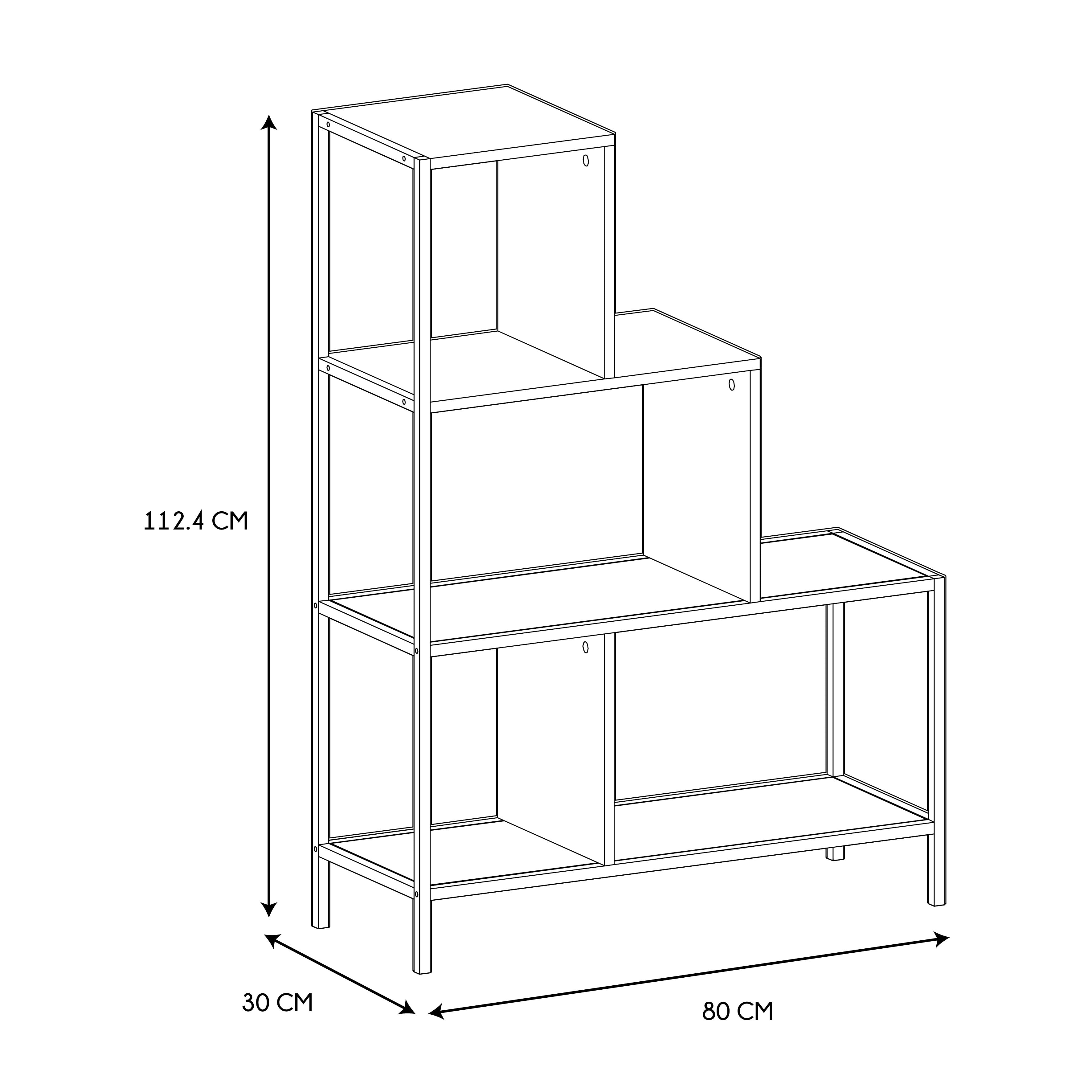 ETAGERE ESCALIER EDISON H112CM