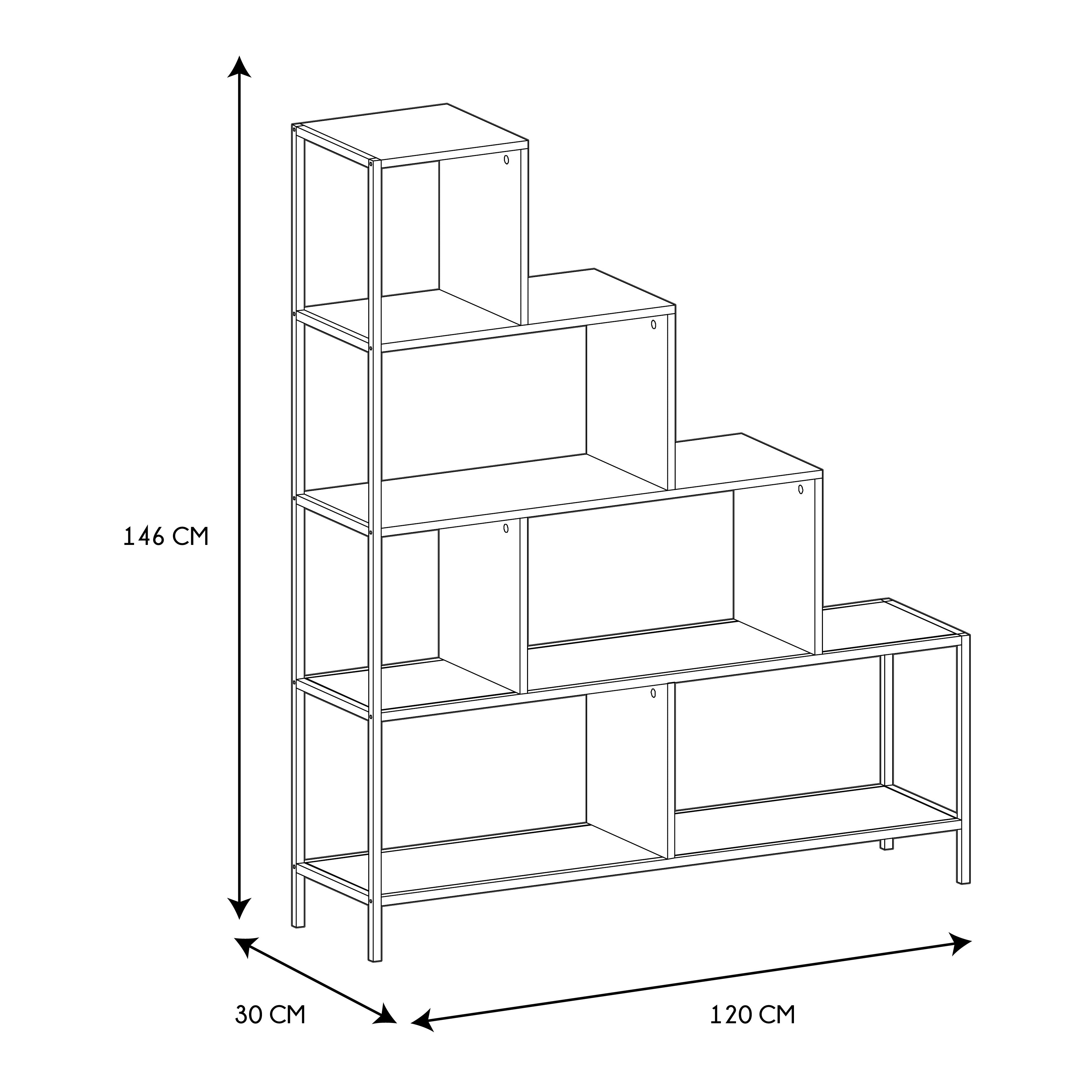 ETAGERE ESCALIER EDISON H146CM