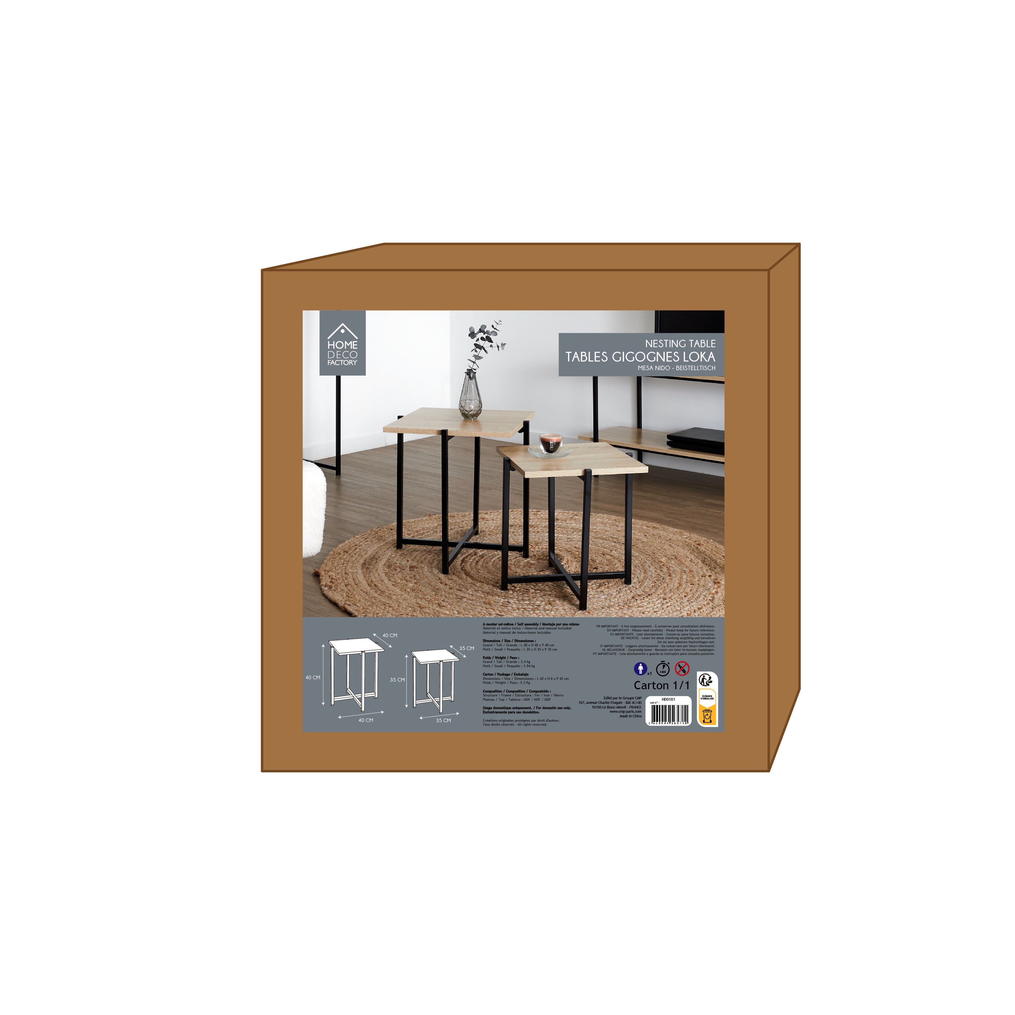 TABLE GIGOGNE X2 LOKA