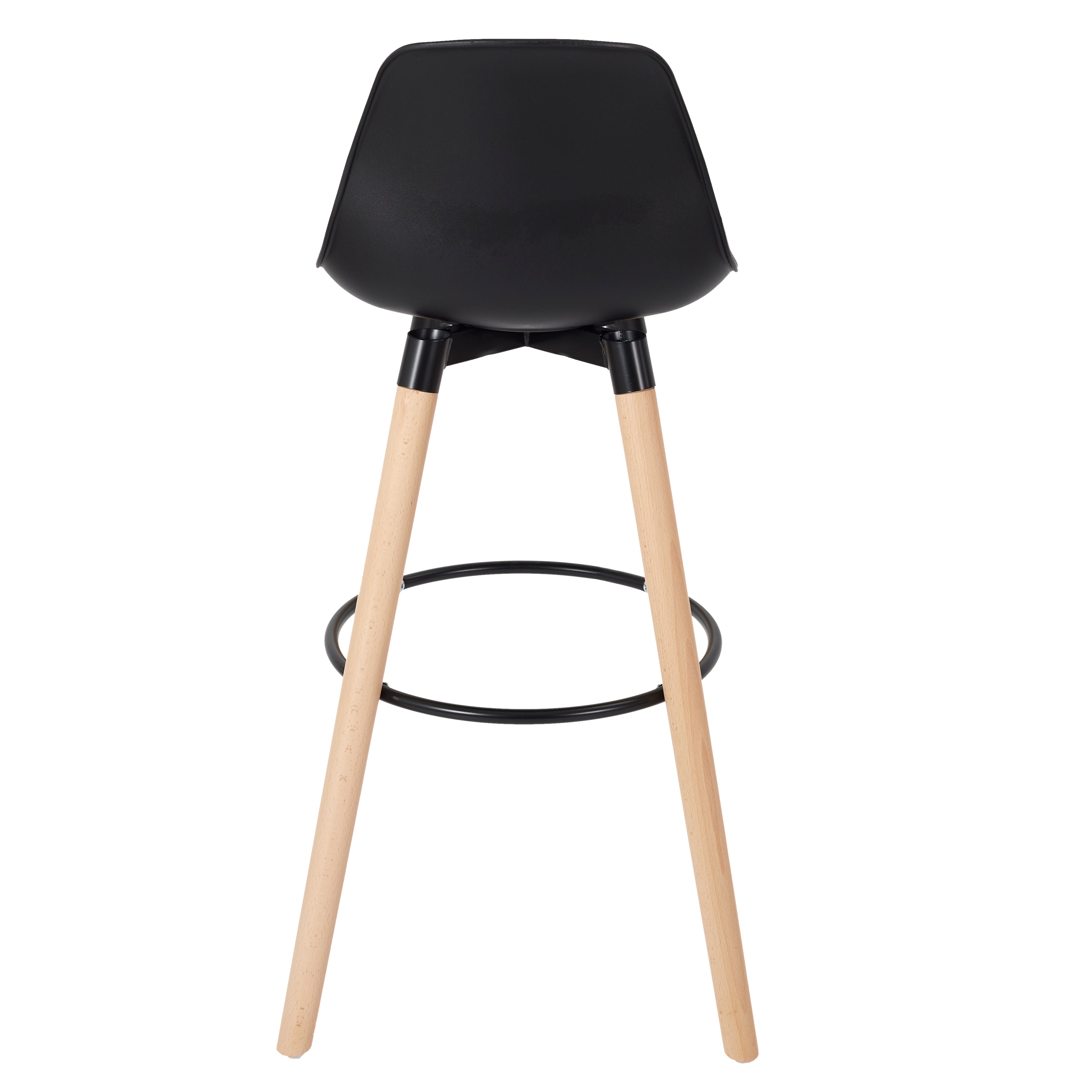 TABOURET DE BAR WALT NOIR - LOT DE 2
