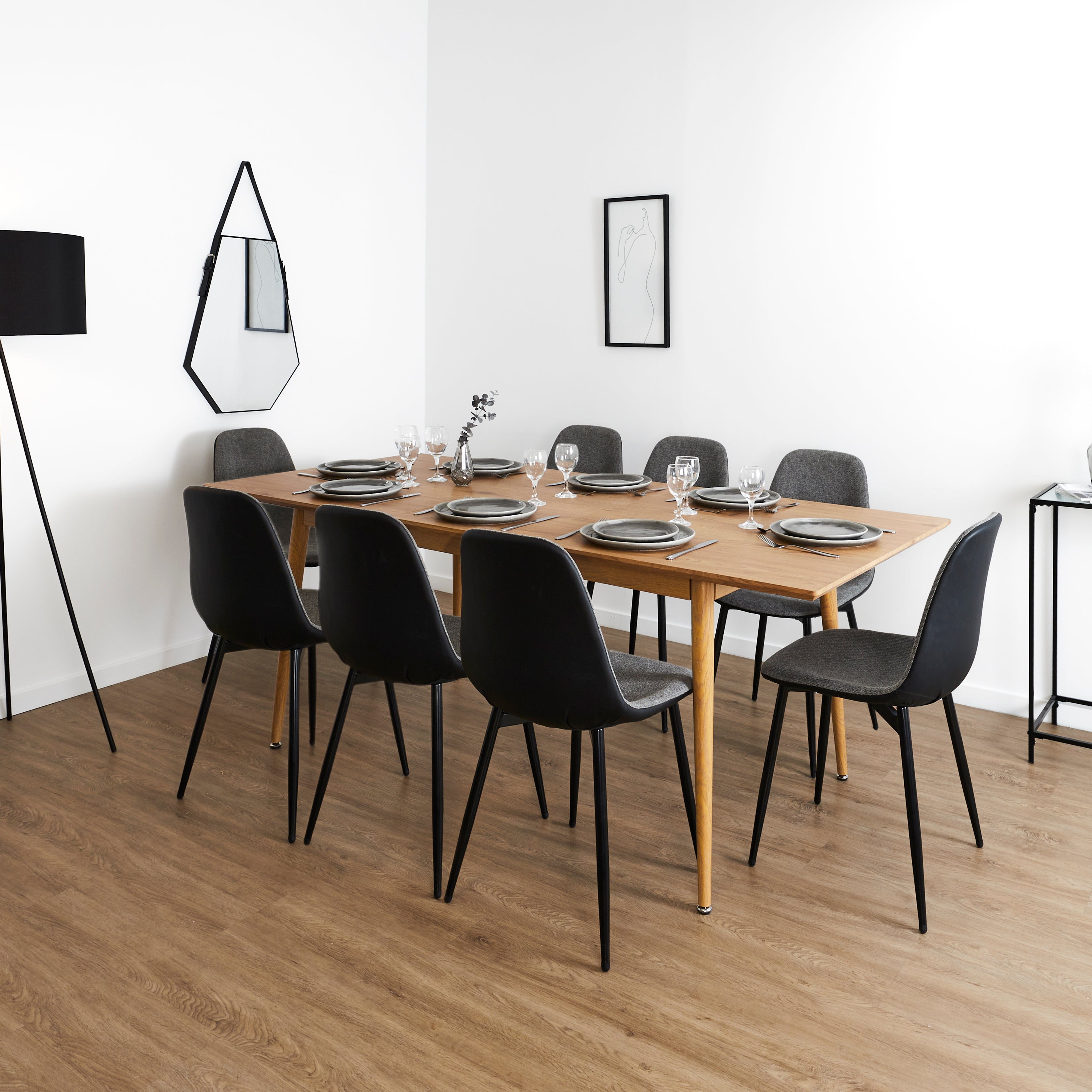 TABLE EXTENSIBLE 160 200CM PAXTON