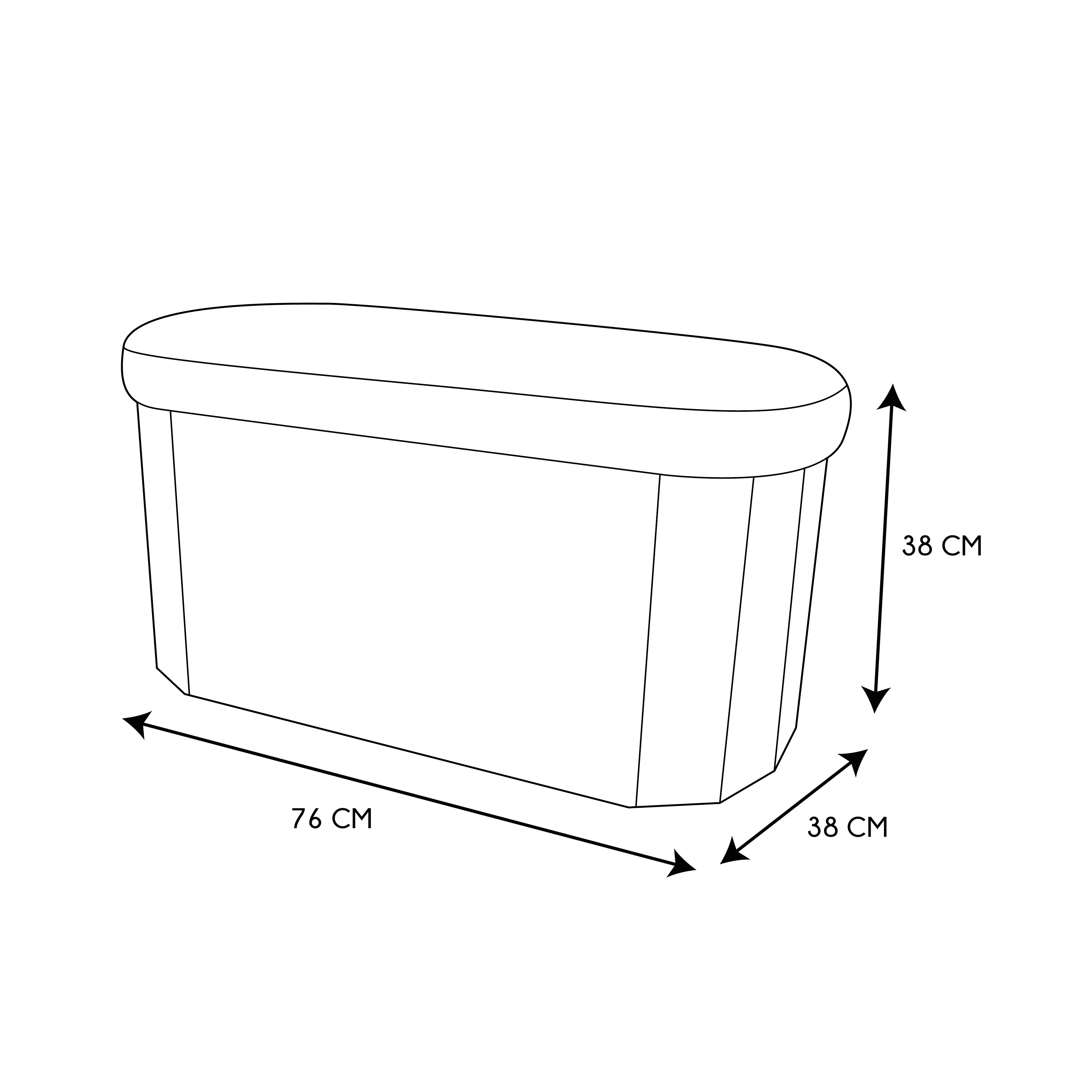 COFFRE BANC PLIABLE GRIS PILLS