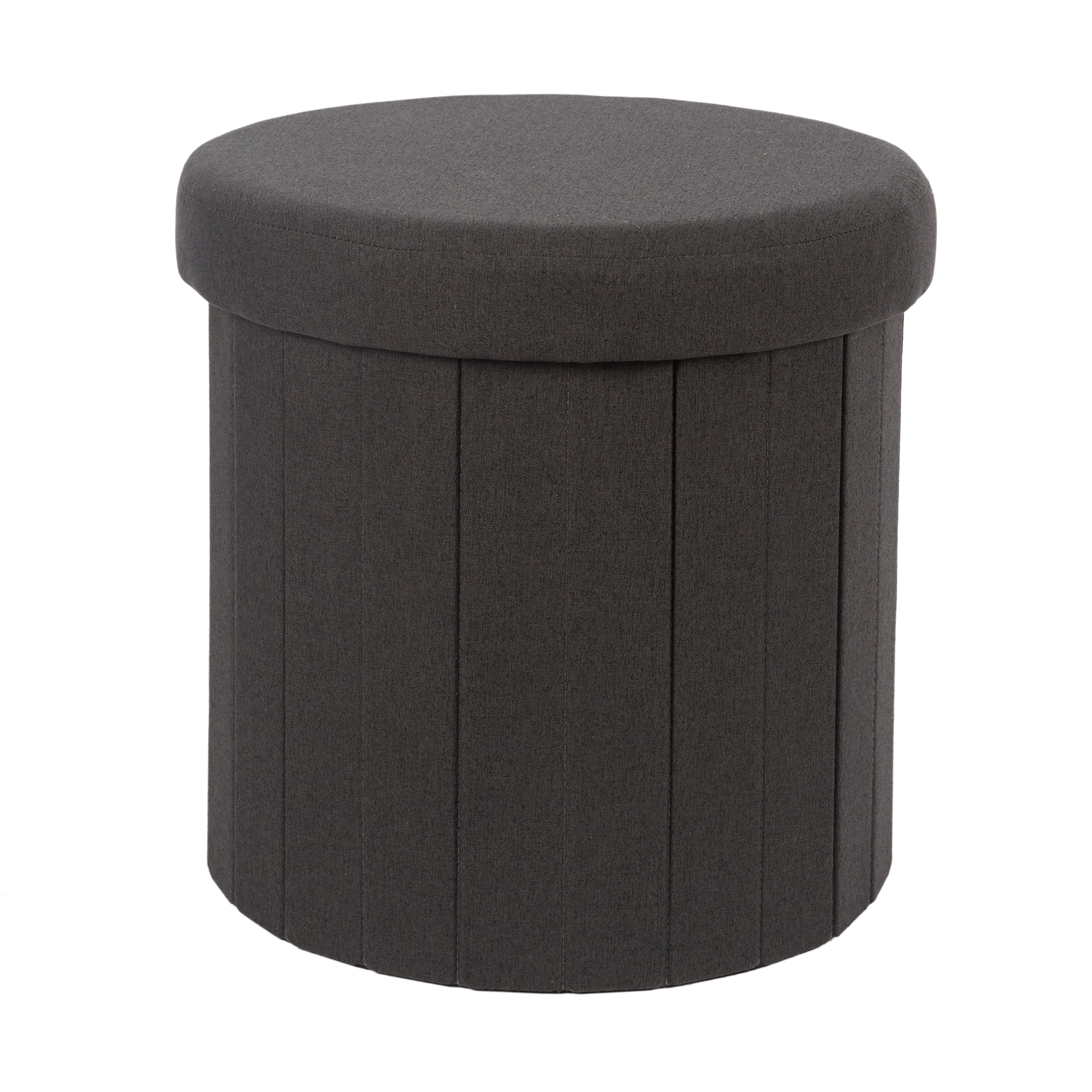 COFFRE POUF PLIABLE NOIR PILLS
