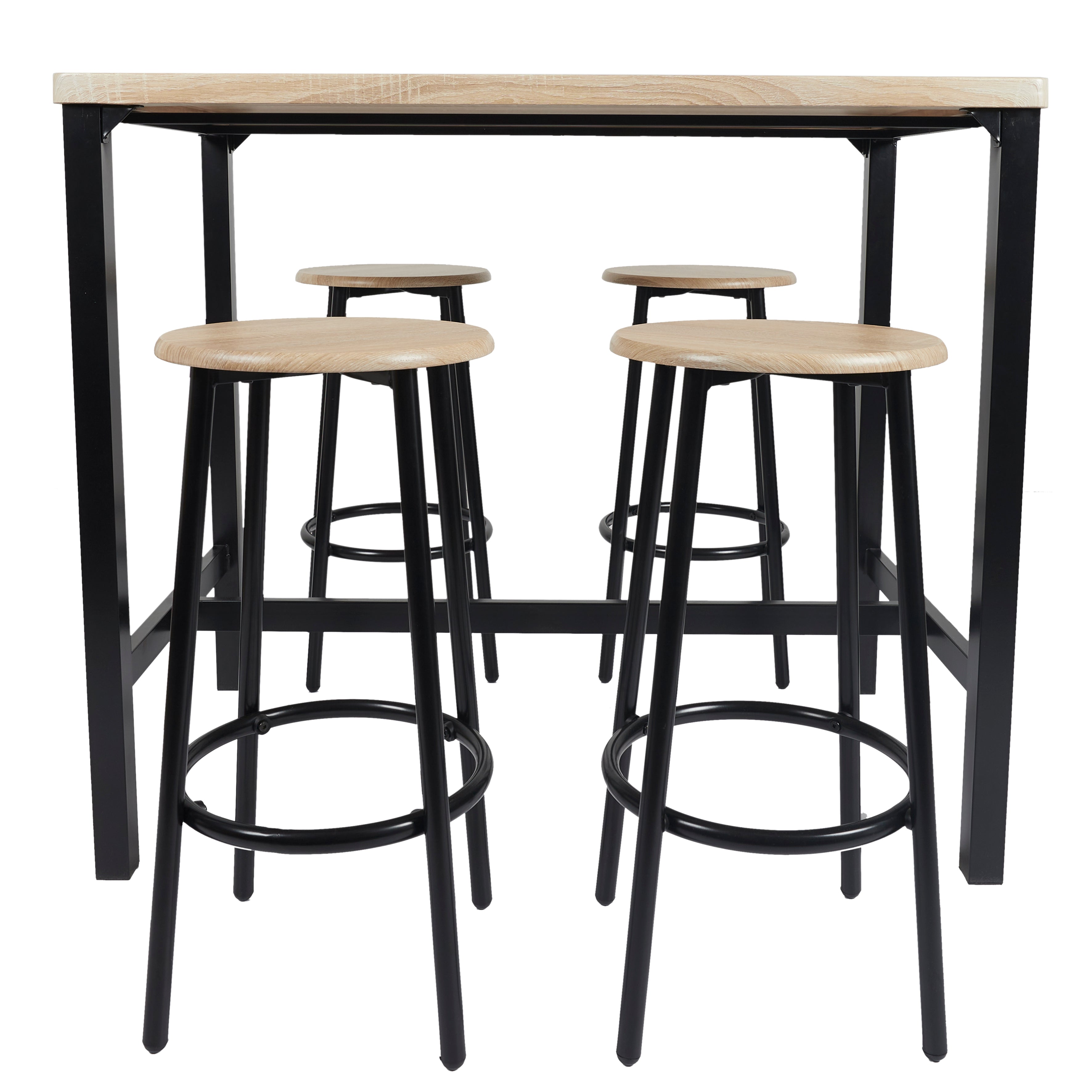 TABLE MANGE DEBOUT ET 4 TABOURETS LOKA