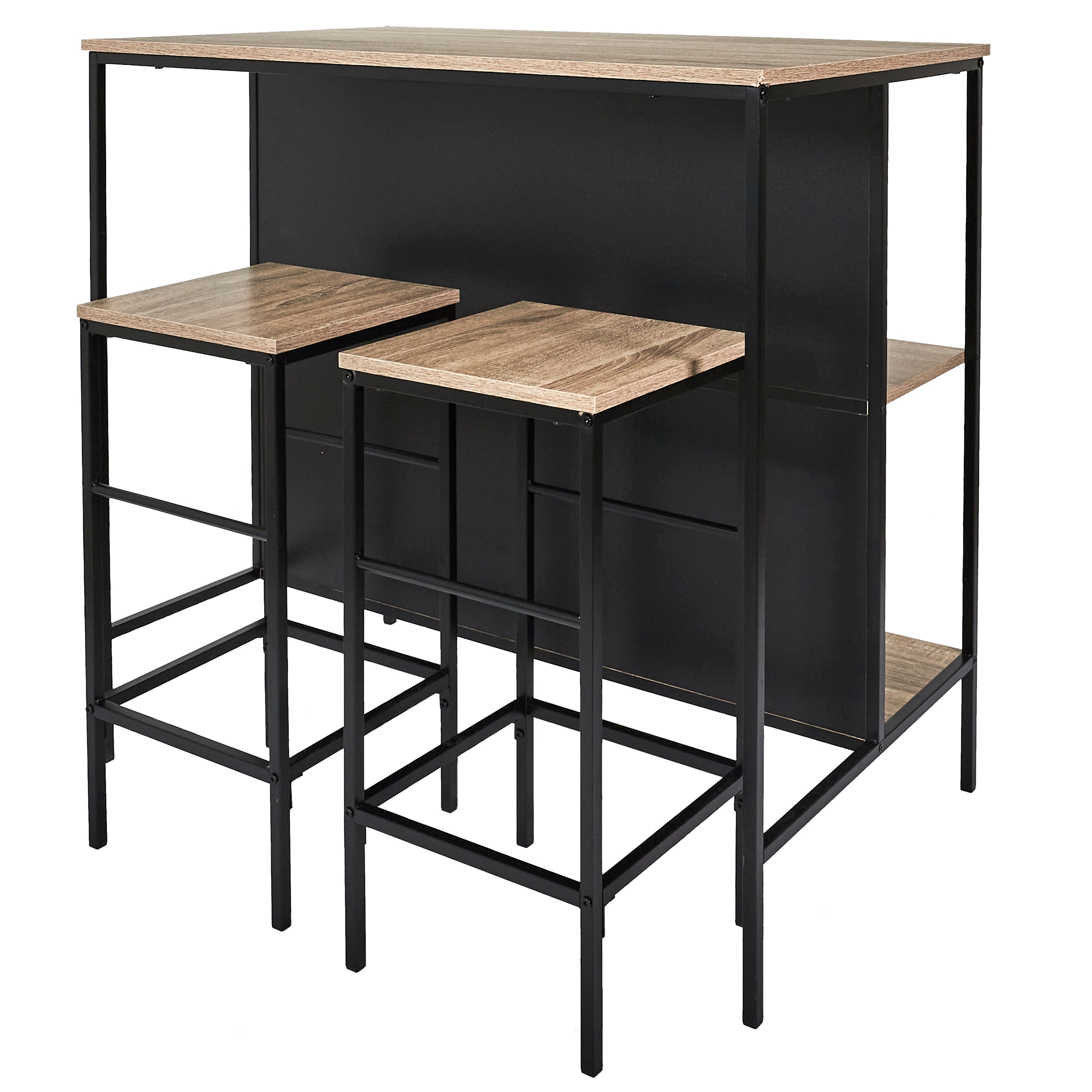 TABLE ILOT 2 TABOURETS LOKA