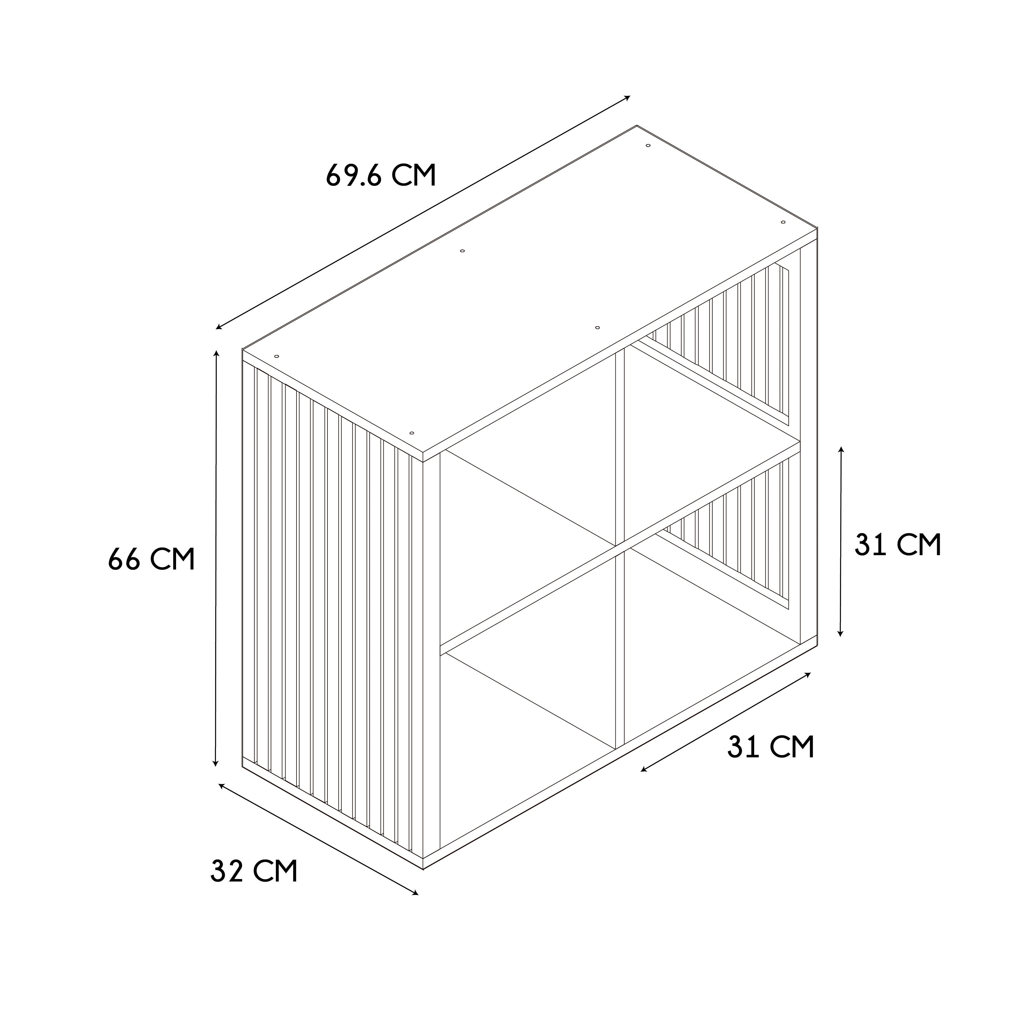 RANGEMENT MODULABLE 4 CASES KLAUS