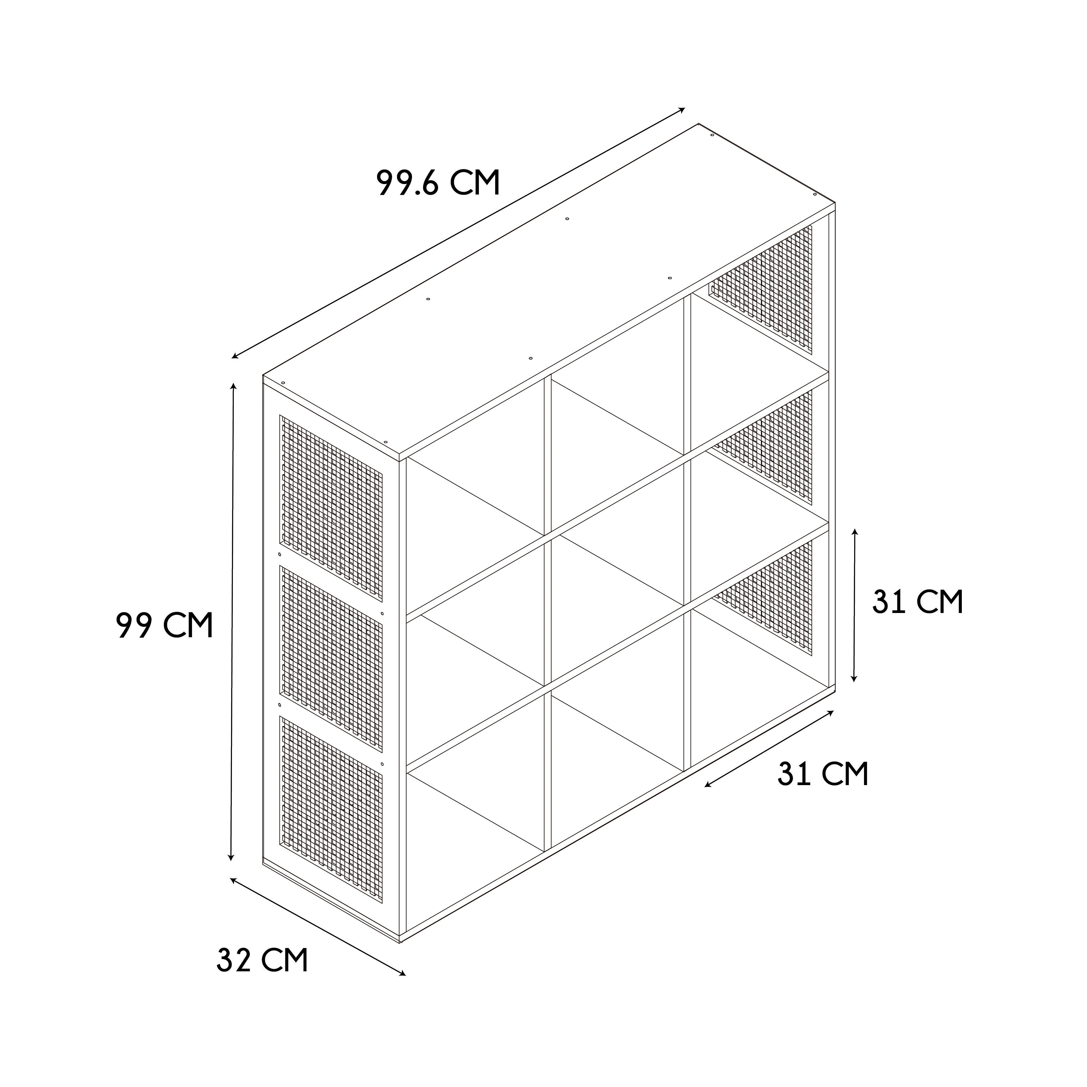 RANGEMENT MODULABLE 9 CASES BALI