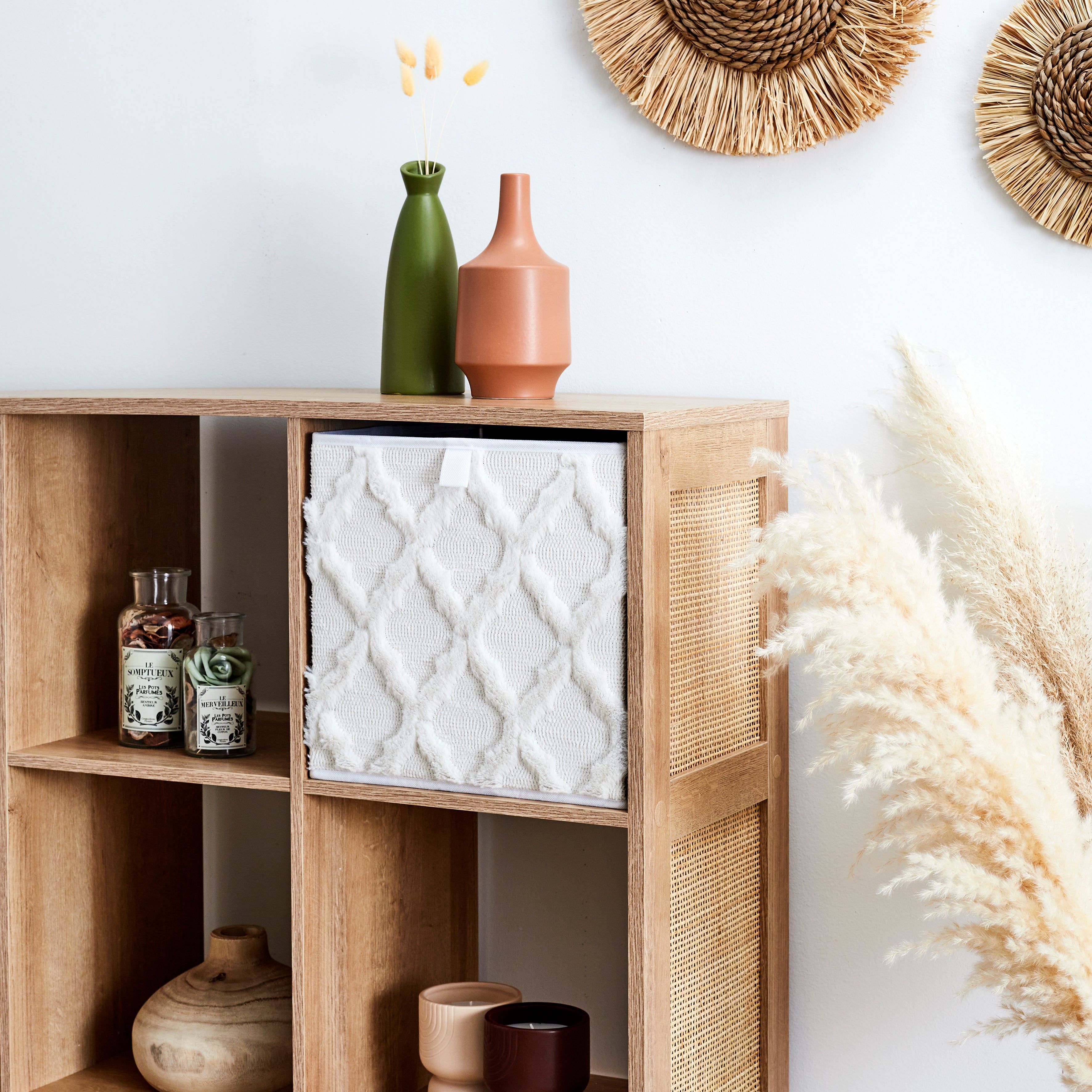 CUBE DE RANGEMENT PLIABLE 30X30CM TUFTE