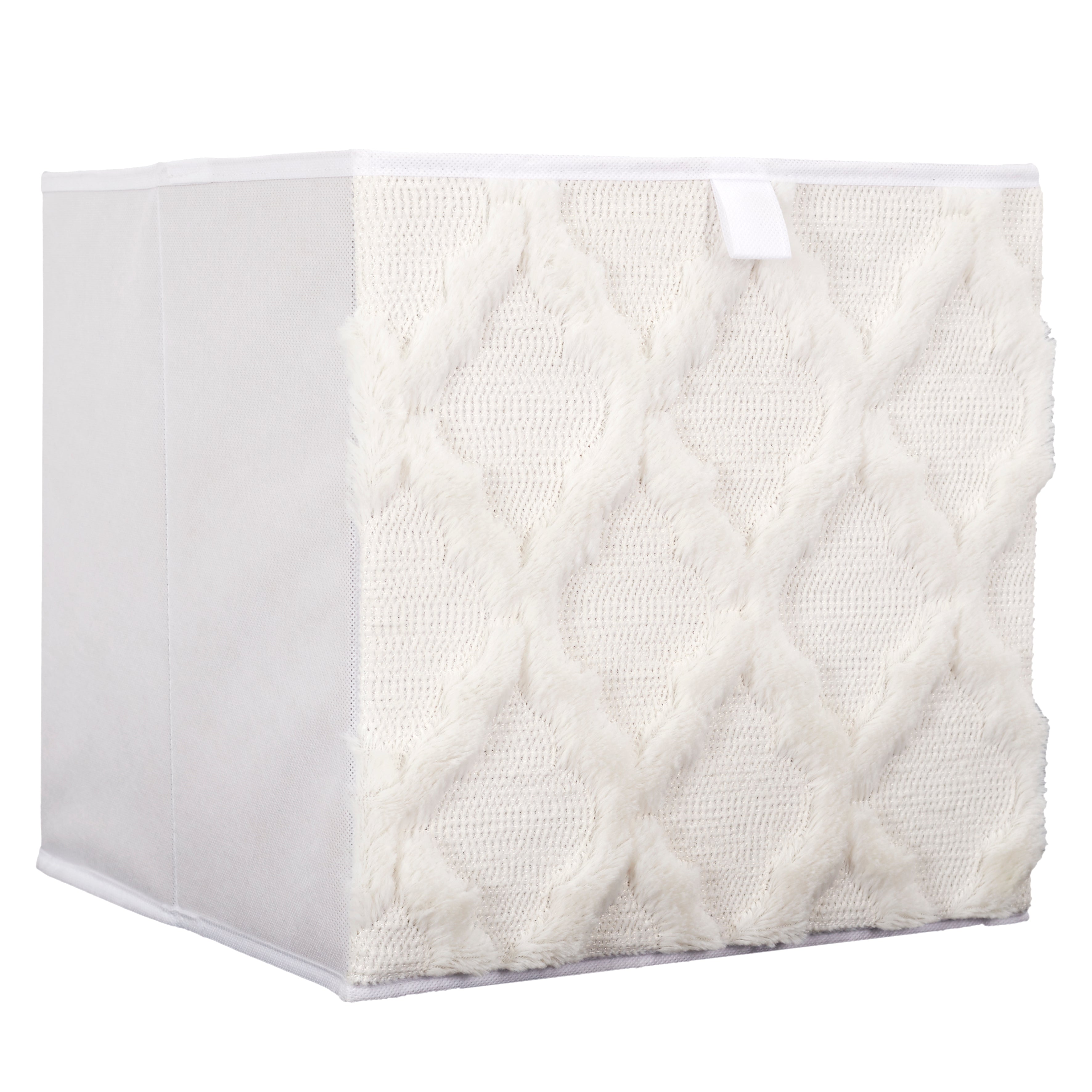 CUBE DE RANGEMENT PLIABLE 30X30CM TUFTE