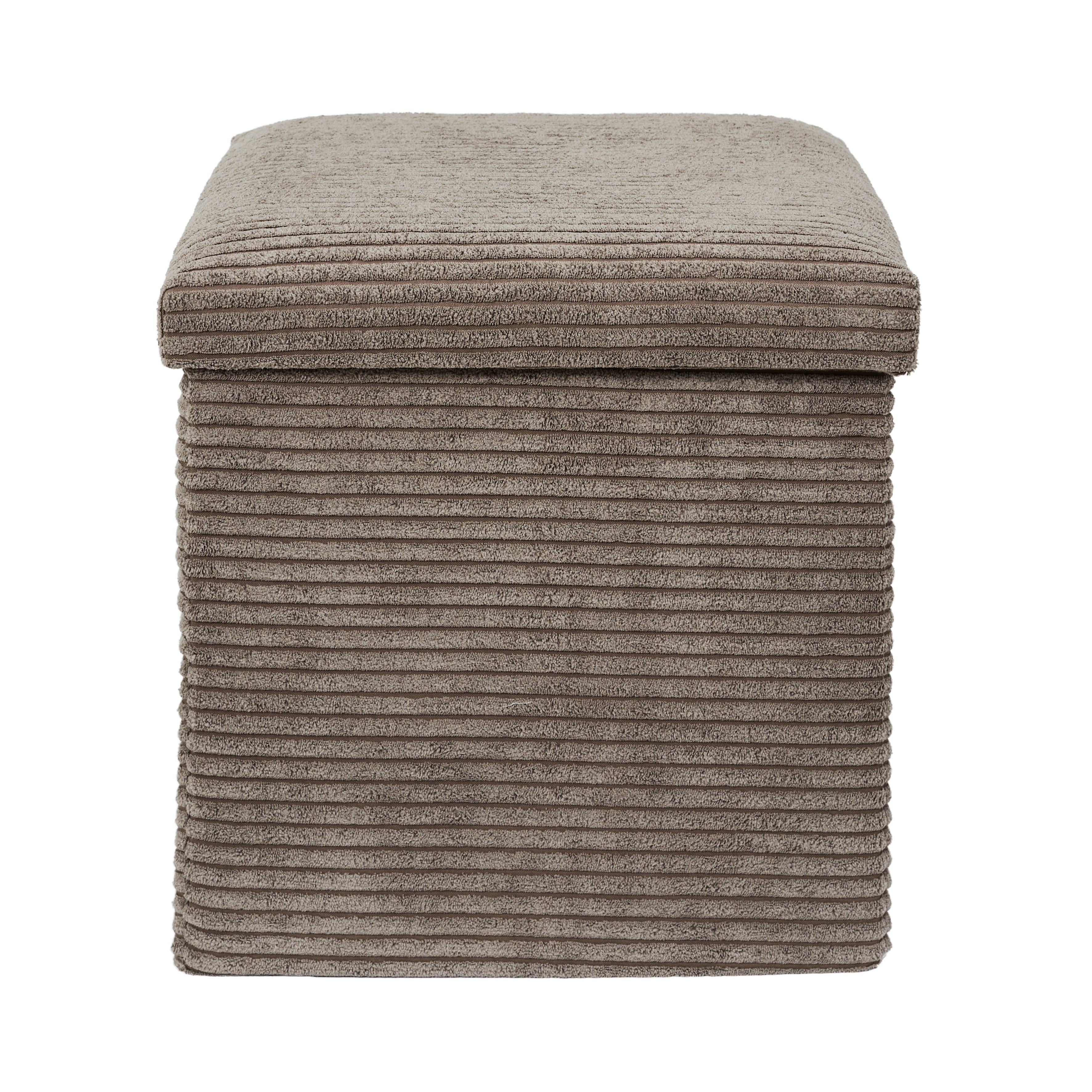 COFFRE POUF PLIABLE COTELE SCOTT TAUPE