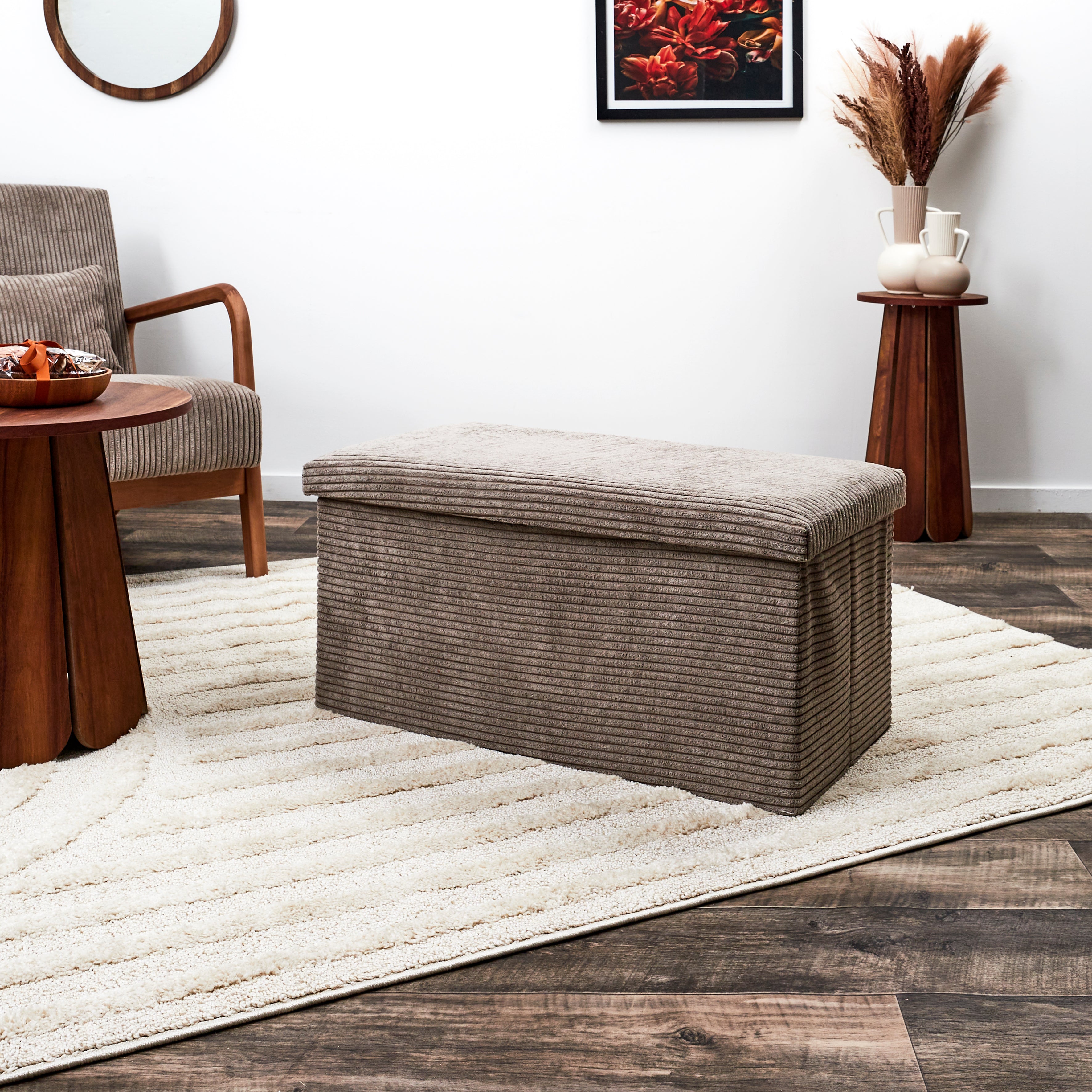 COFFRE BANC PLIABLE COTELE SCOTT TAUPE