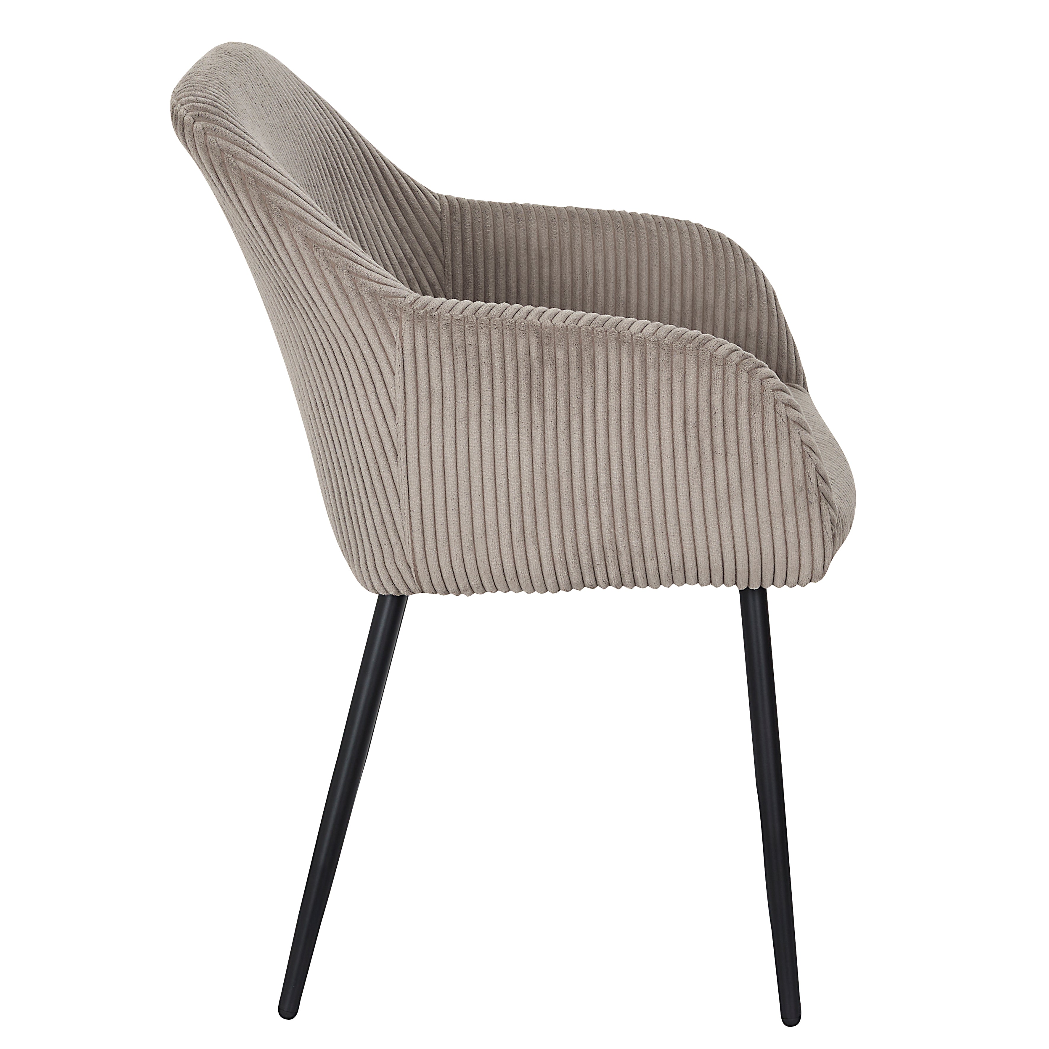 FAUTEUIL COTELE SCOTT TAUPE - LOT DE 2