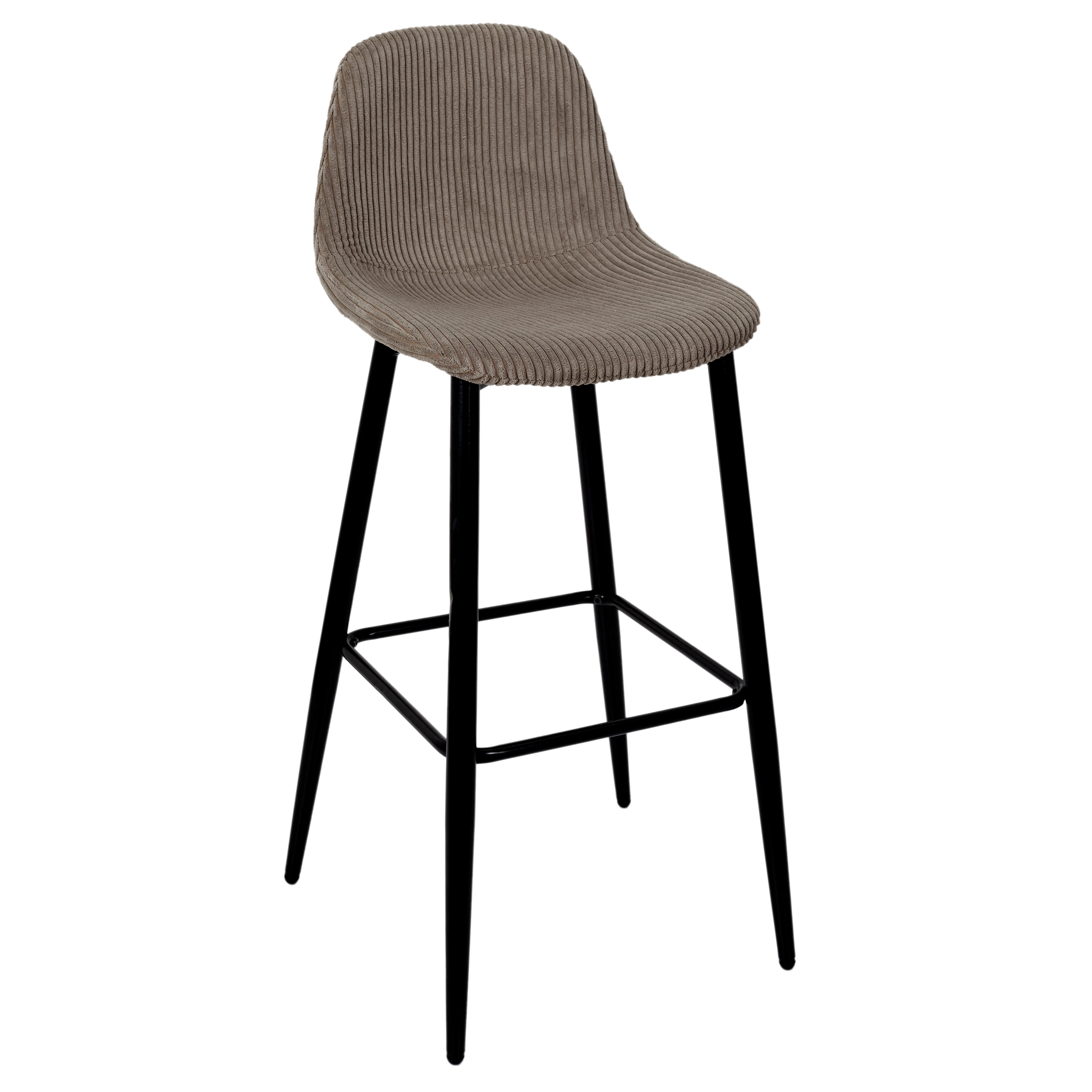 CHAISE DE BAR COTELE SCOTT TAUPE - LOT DE 2