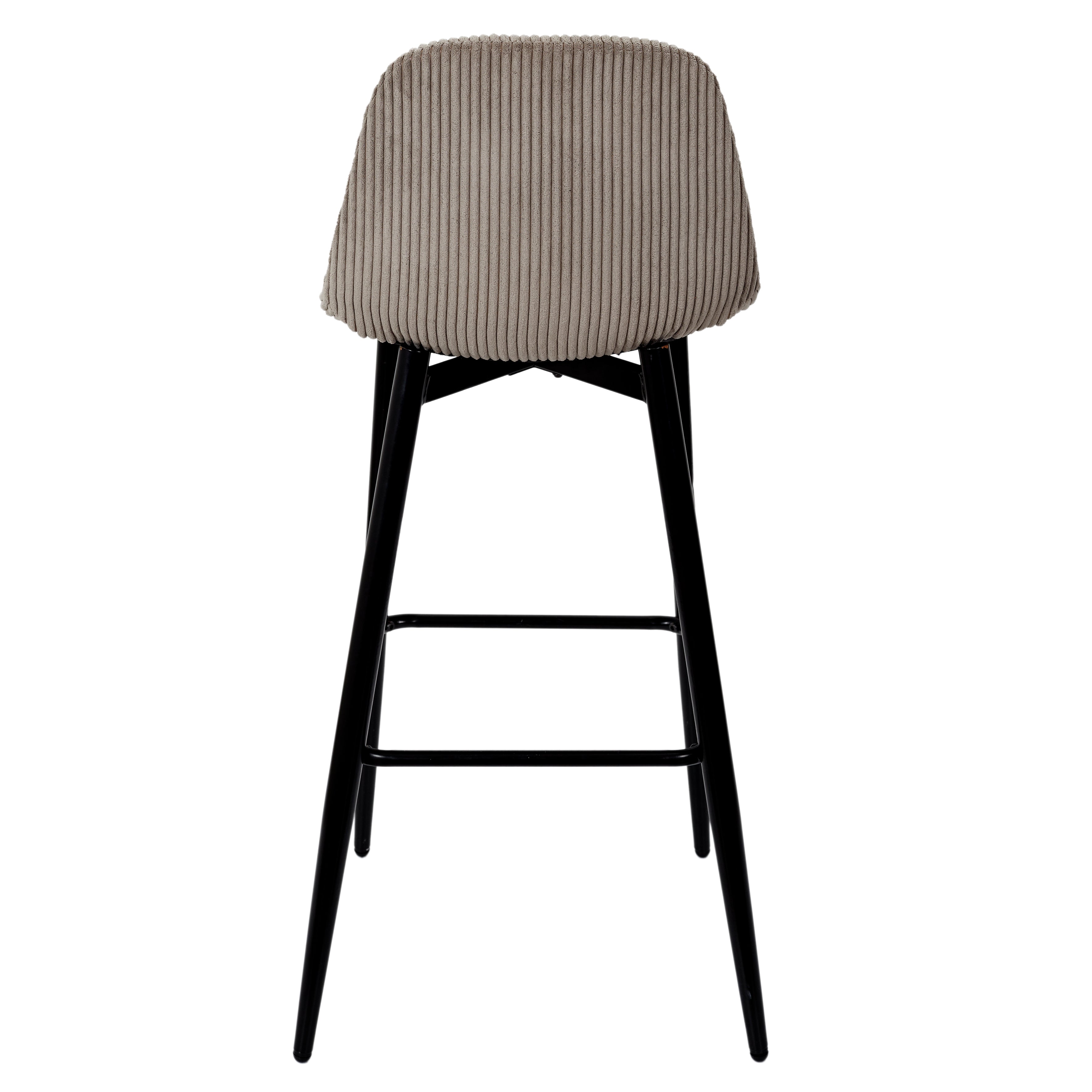 CHAISE DE BAR COTELE SCOTT TAUPE - LOT DE 2