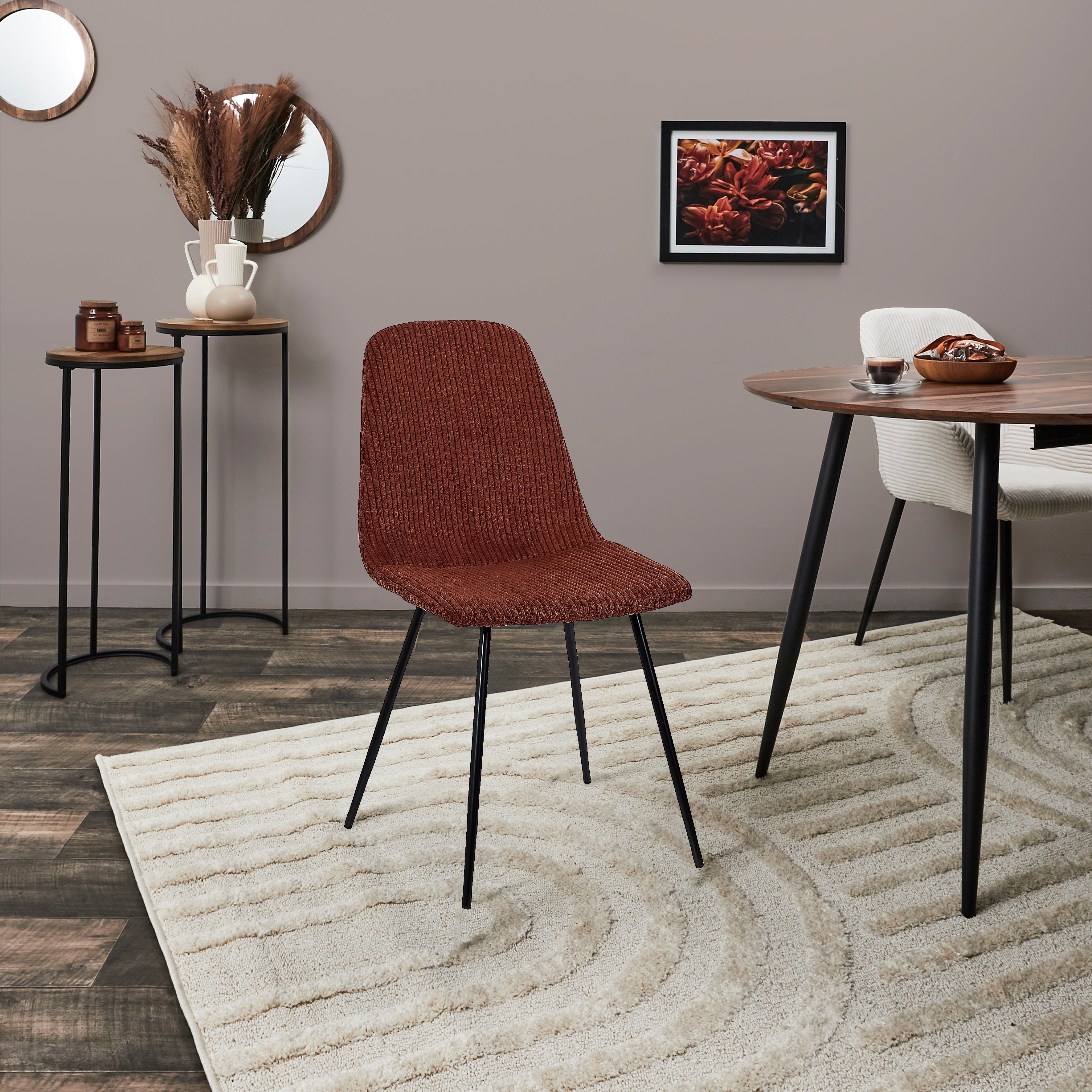 CHAISE COTELE SCOTT TERRACOTTA - LOT DE 4