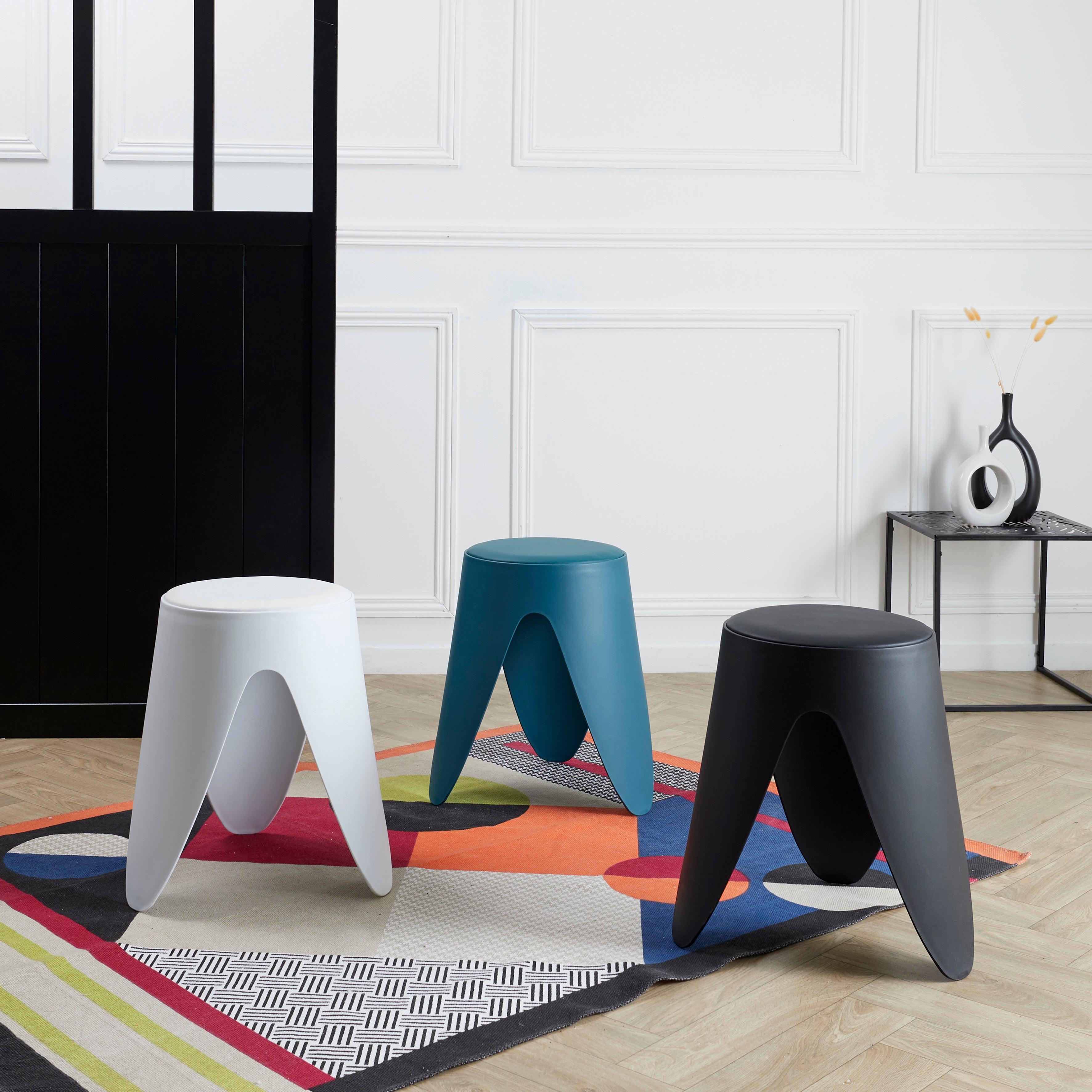 TABOURET EVE BLANC