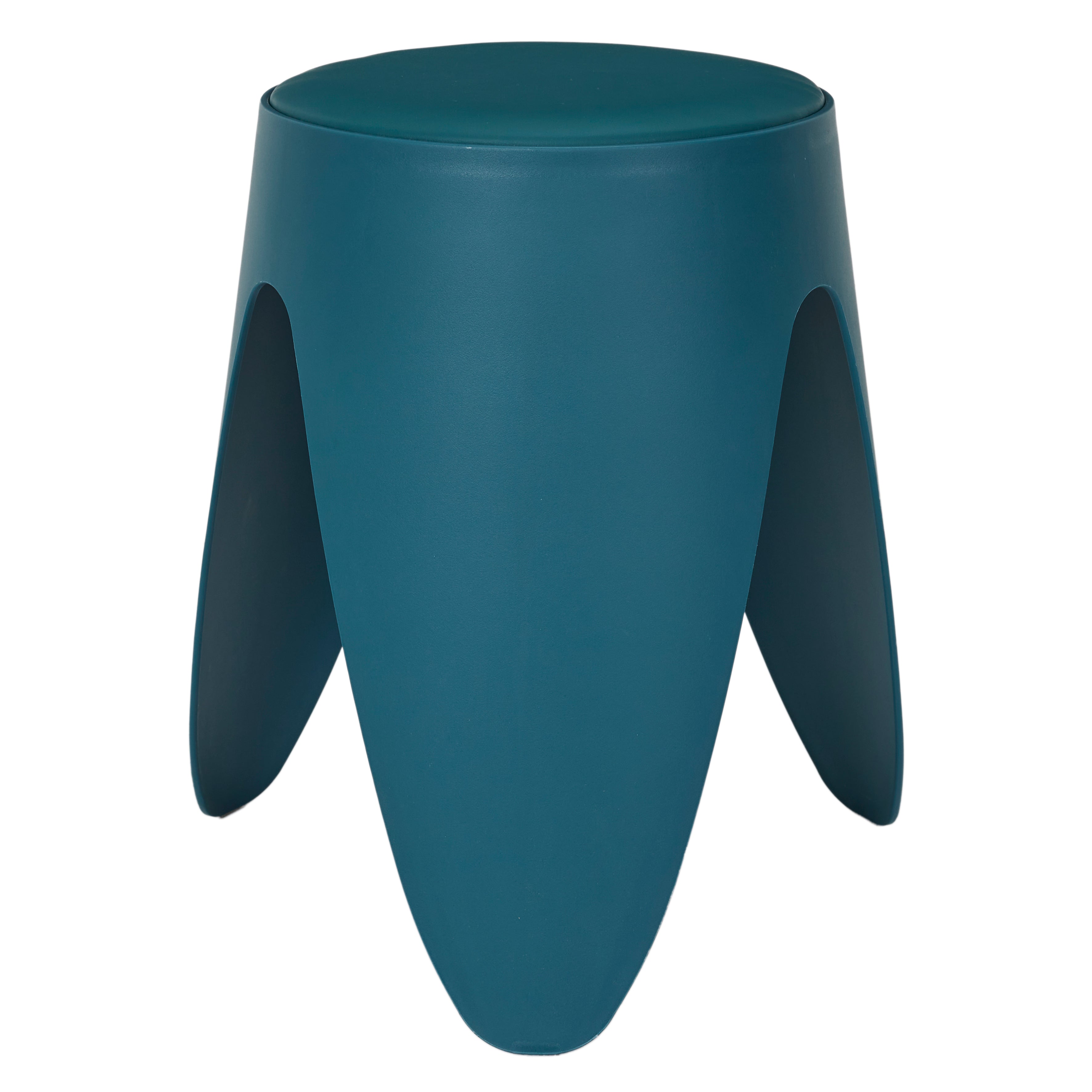 TABOURET EVE BLEU CANARD