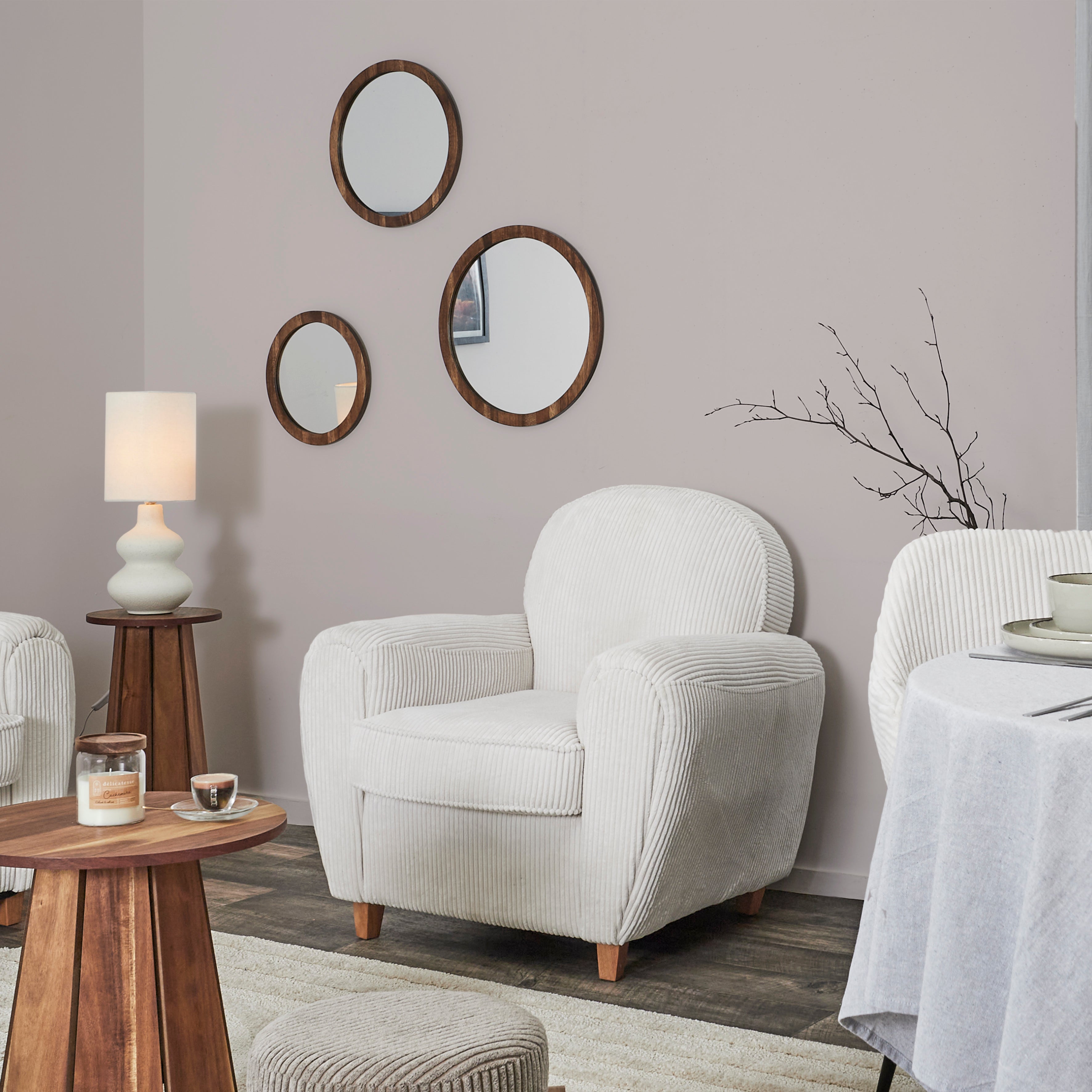 FAUTEUIL CLUB COTELE SCOTT BEIGE