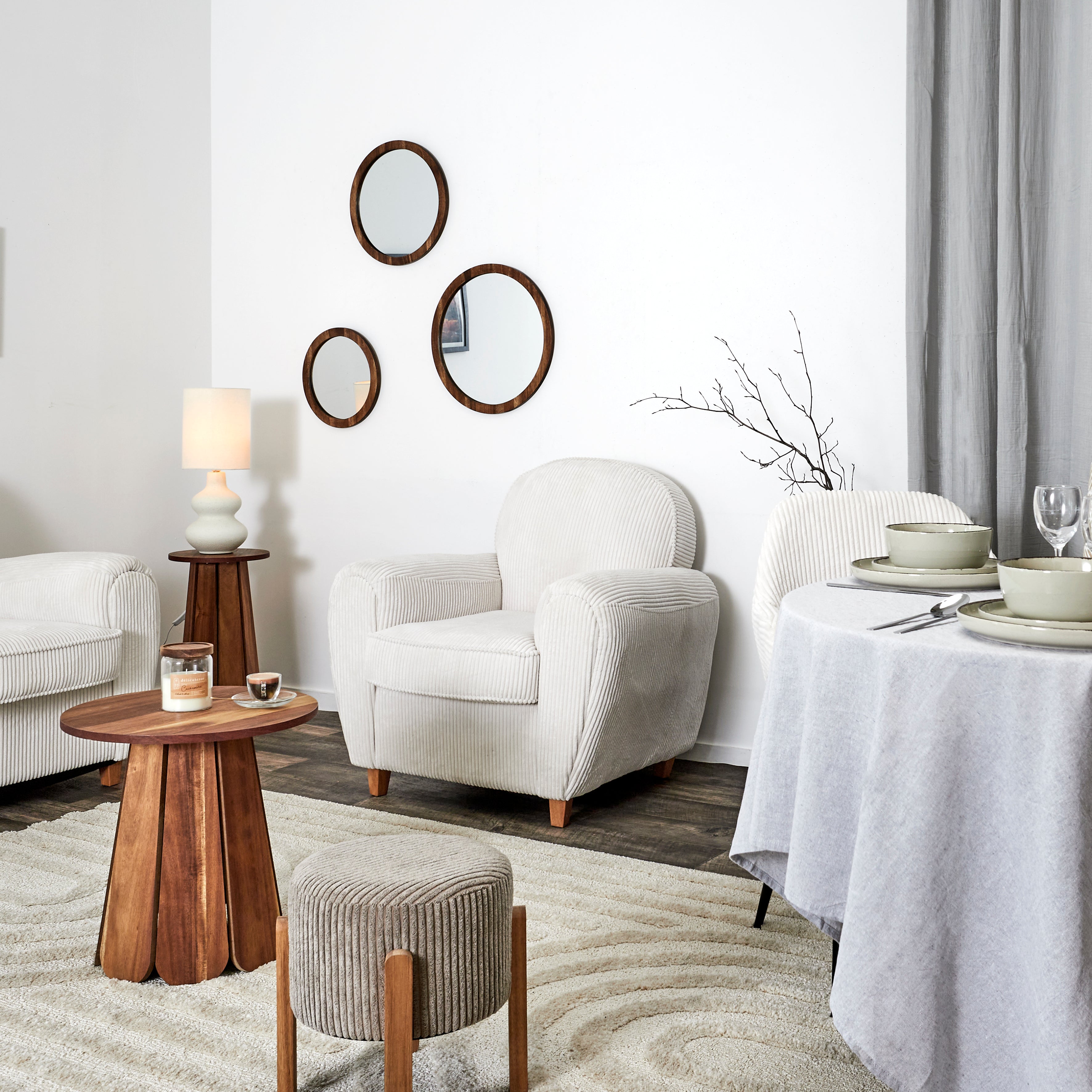 FAUTEUIL CLUB COTELE SCOTT BEIGE