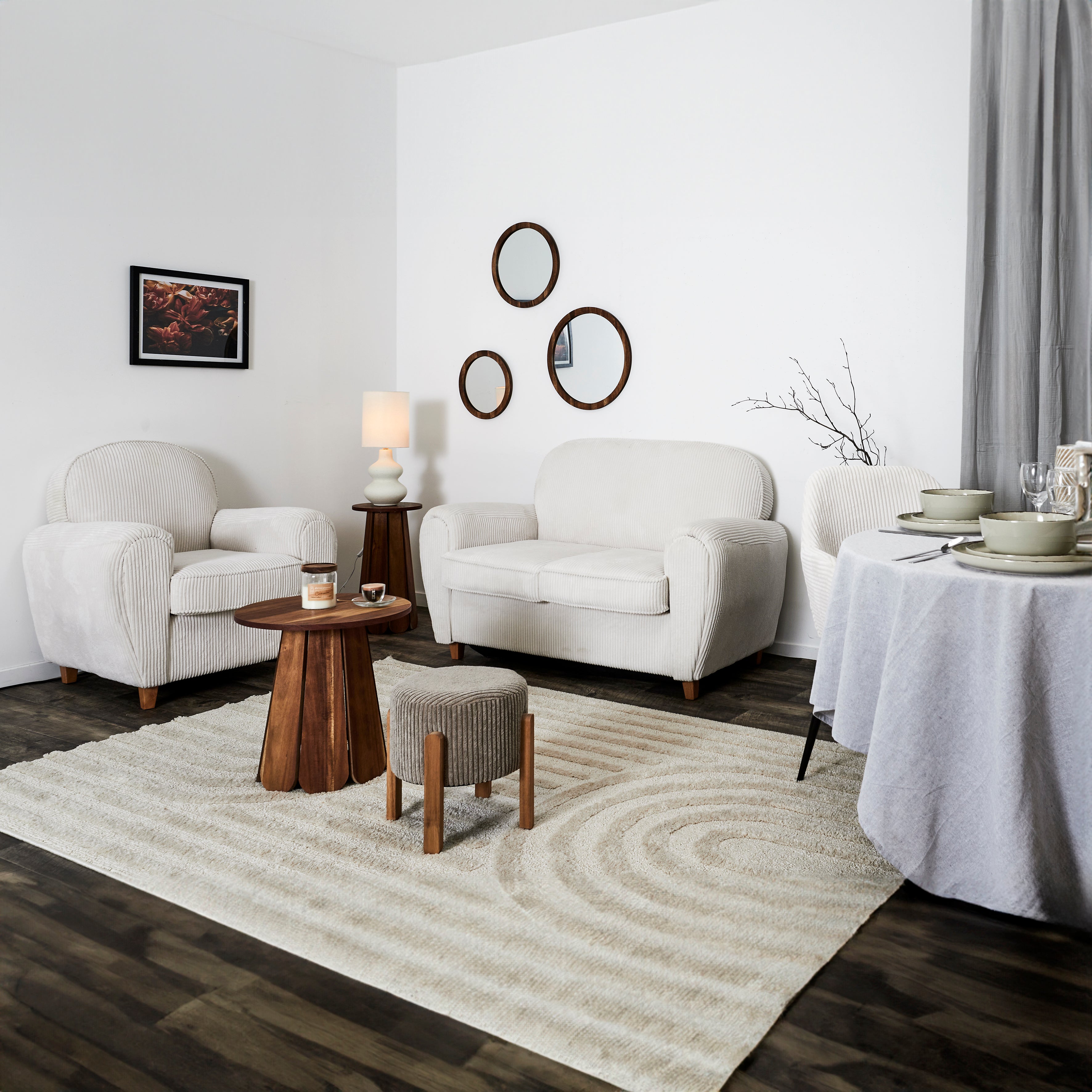 FAUTEUIL CLUB COTELE SCOTT BEIGE