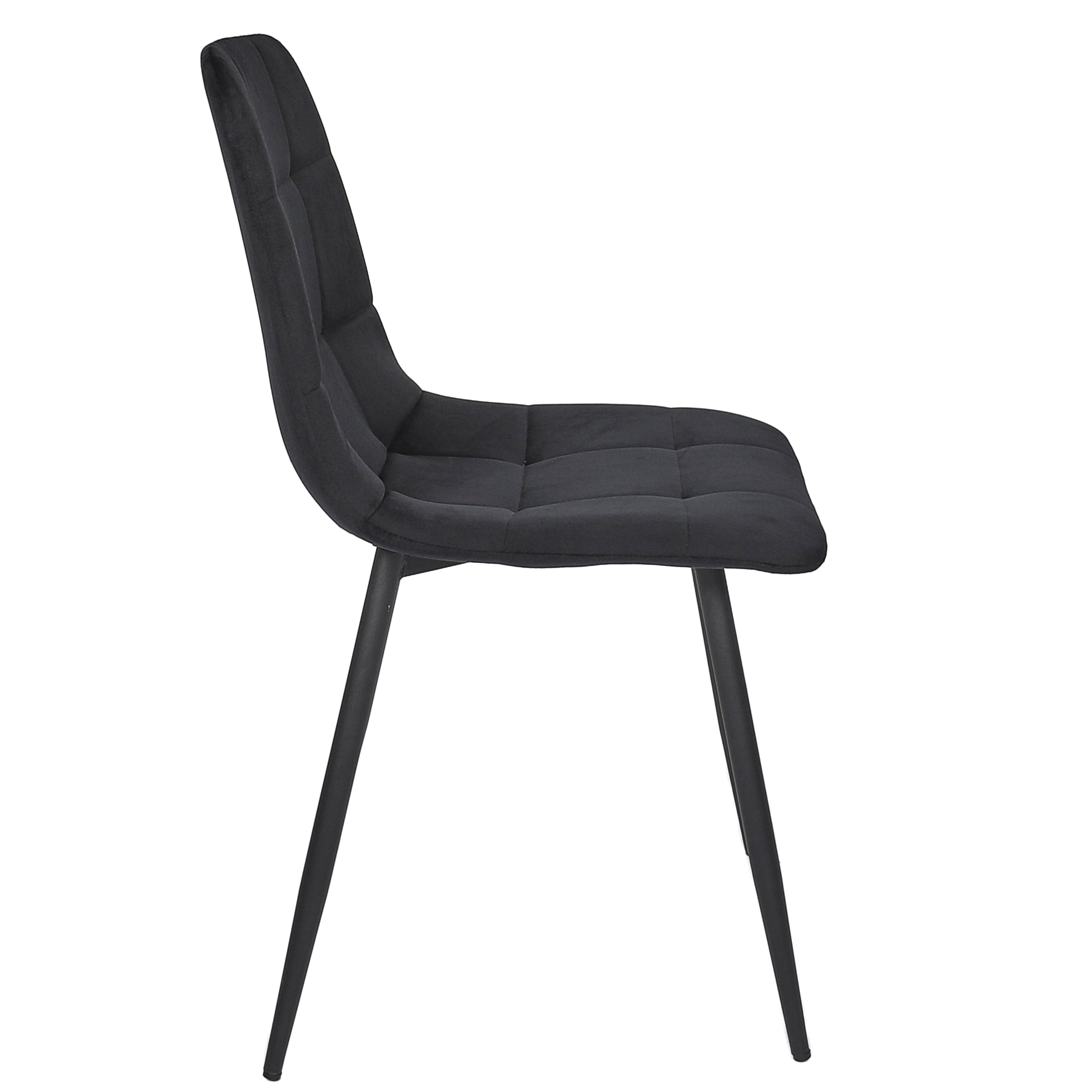 CHAISE MATEO NOIR - LOT DE 4