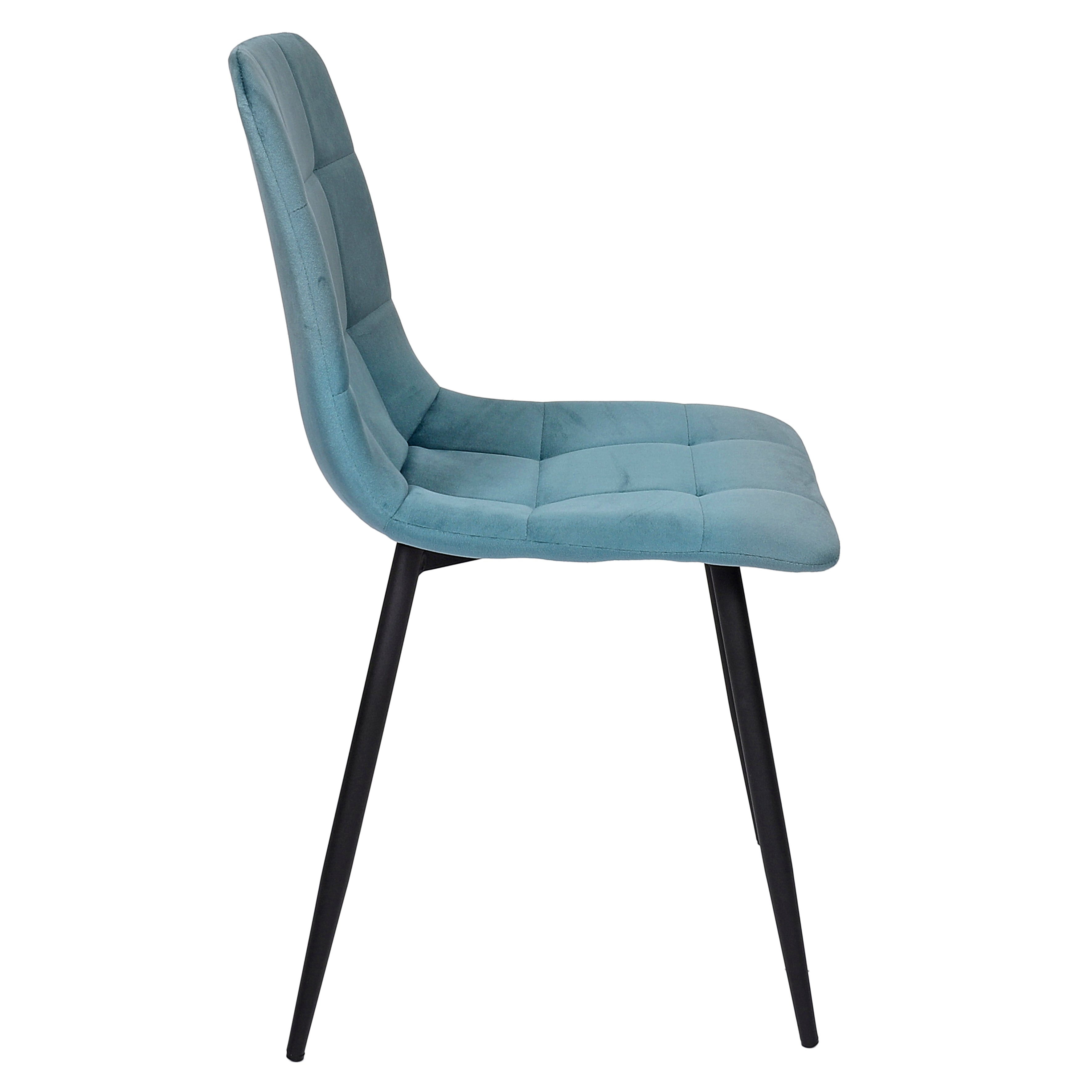 CHAISE MATEO BLEU CANARD - LOT DE 4