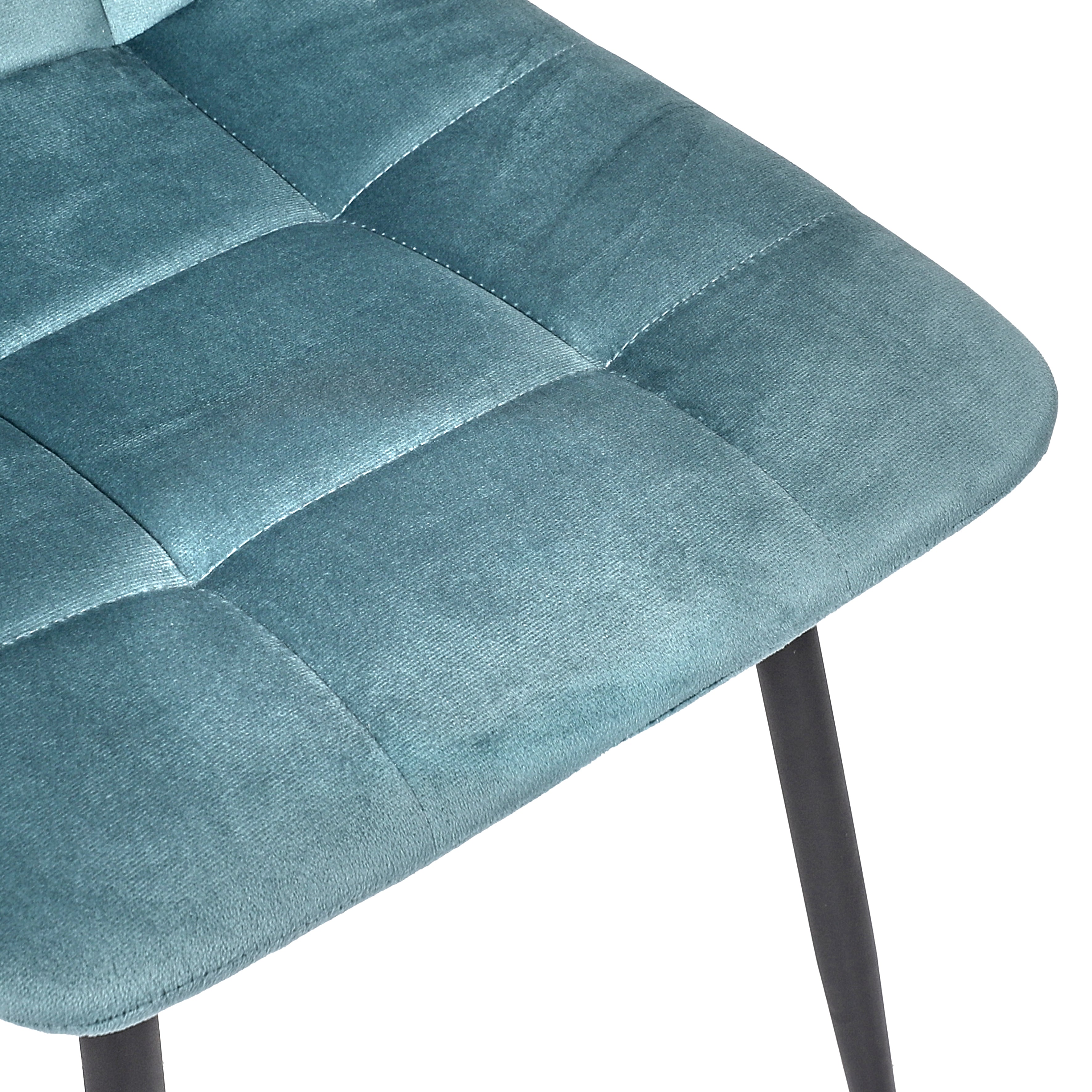 CHAISE MATEO BLEU CANARD - LOT DE 4