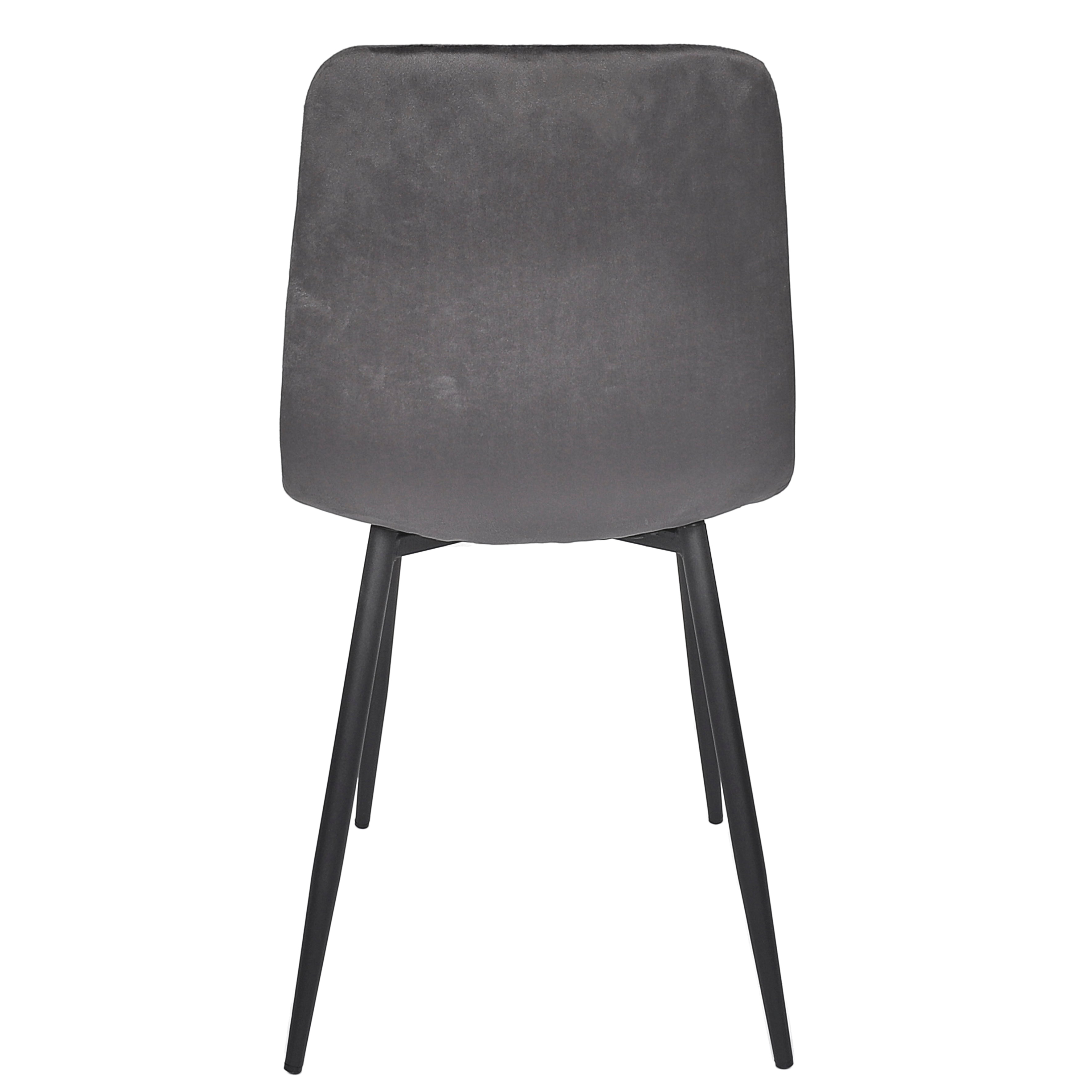 CHAISE MATEO GRIS - LOT DE 4