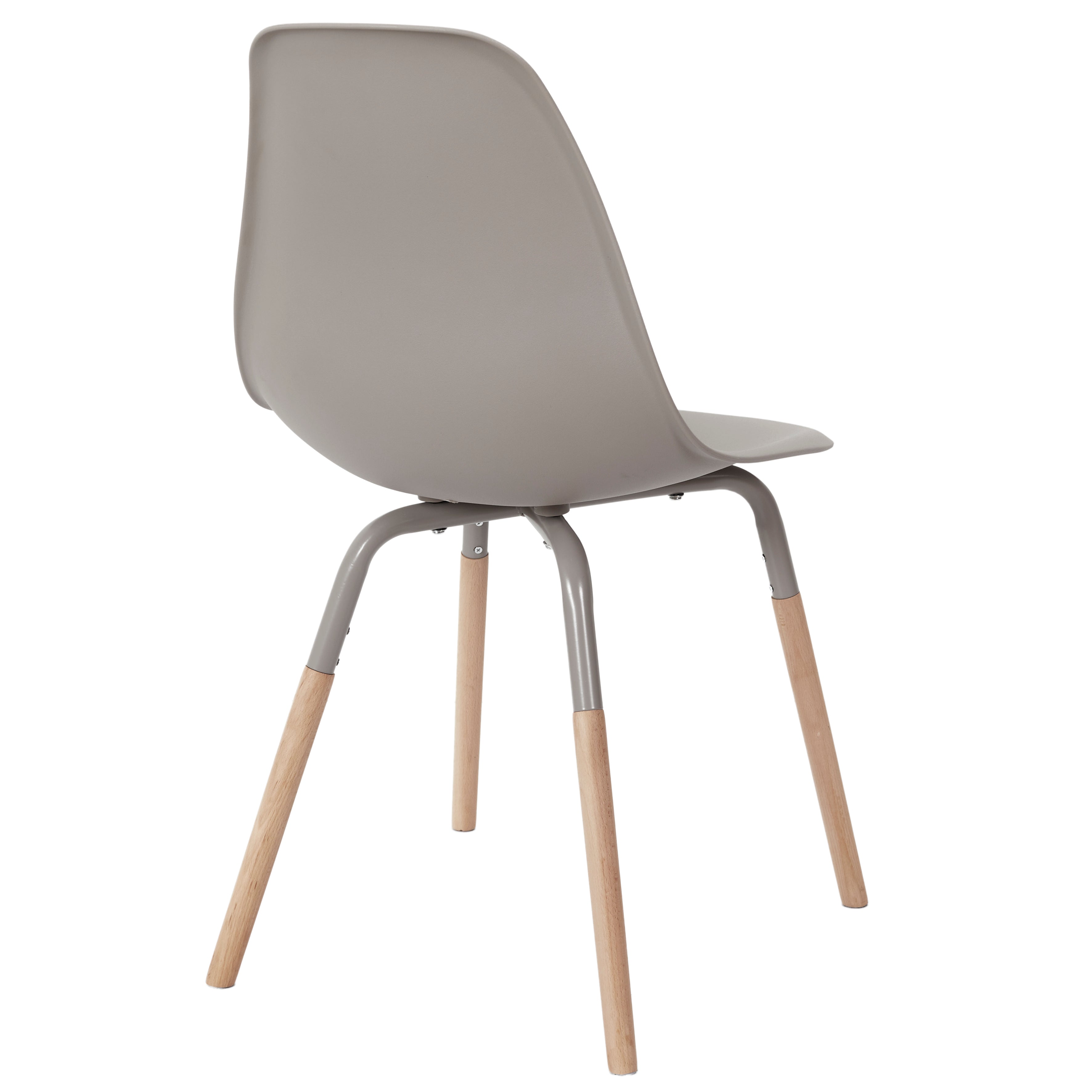 CHAISE PP PHENIX TAUPE HOME DECO FACTORY - LOT DE 4