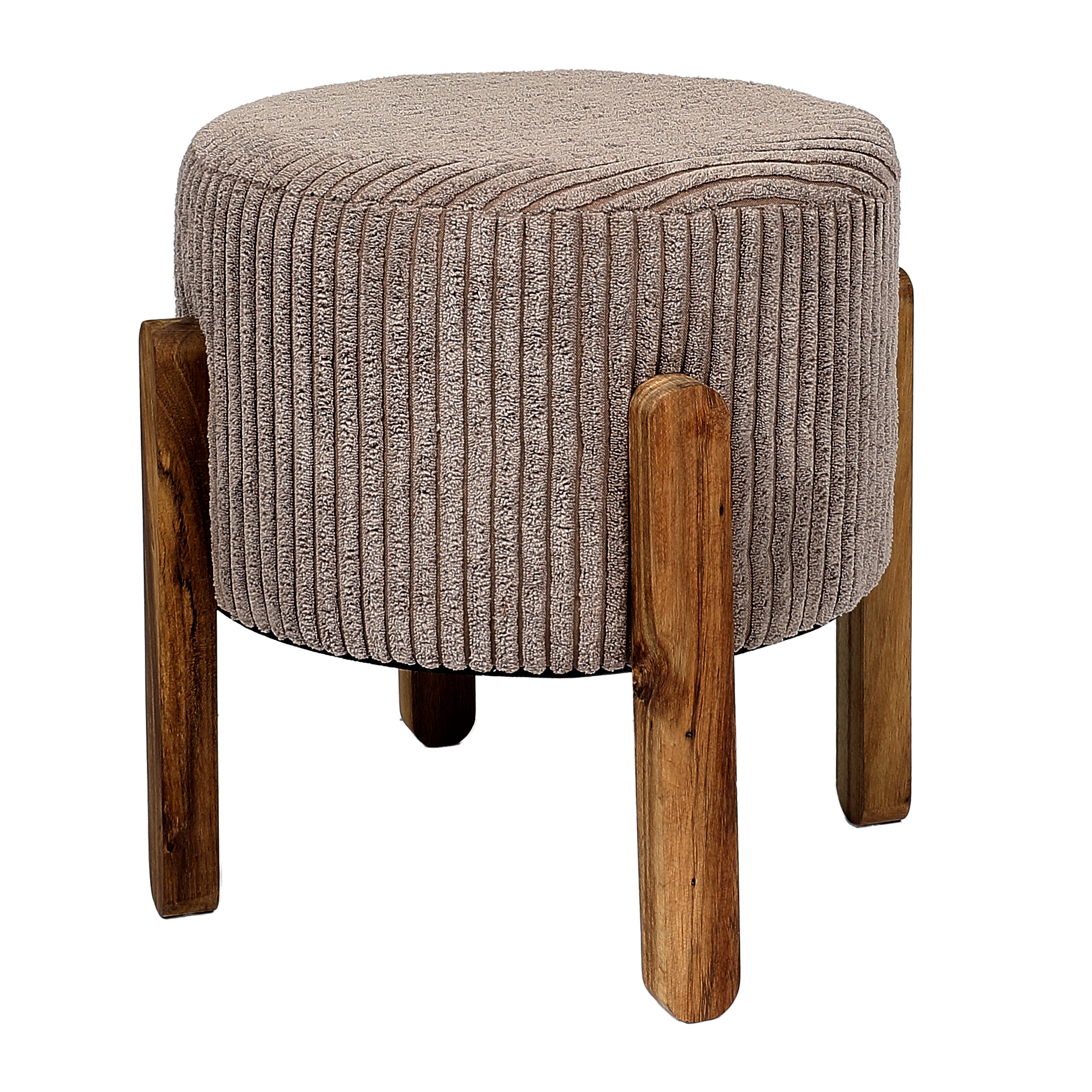 TABOURET COTELE SCOTT TAUPE - LOT DE 2