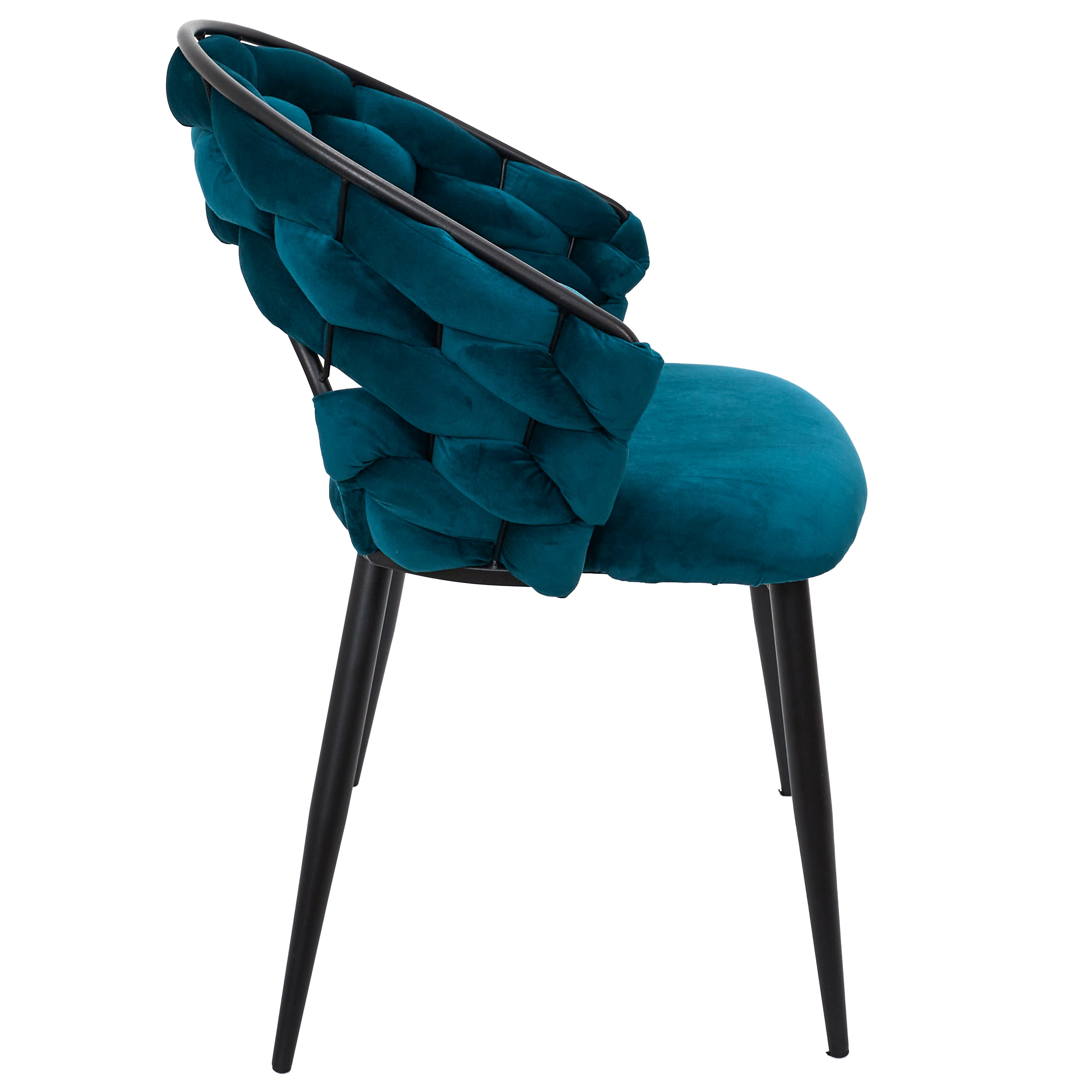 FAUTEUIL SAWYER BLEU CANARD A1 - LOT DE 2