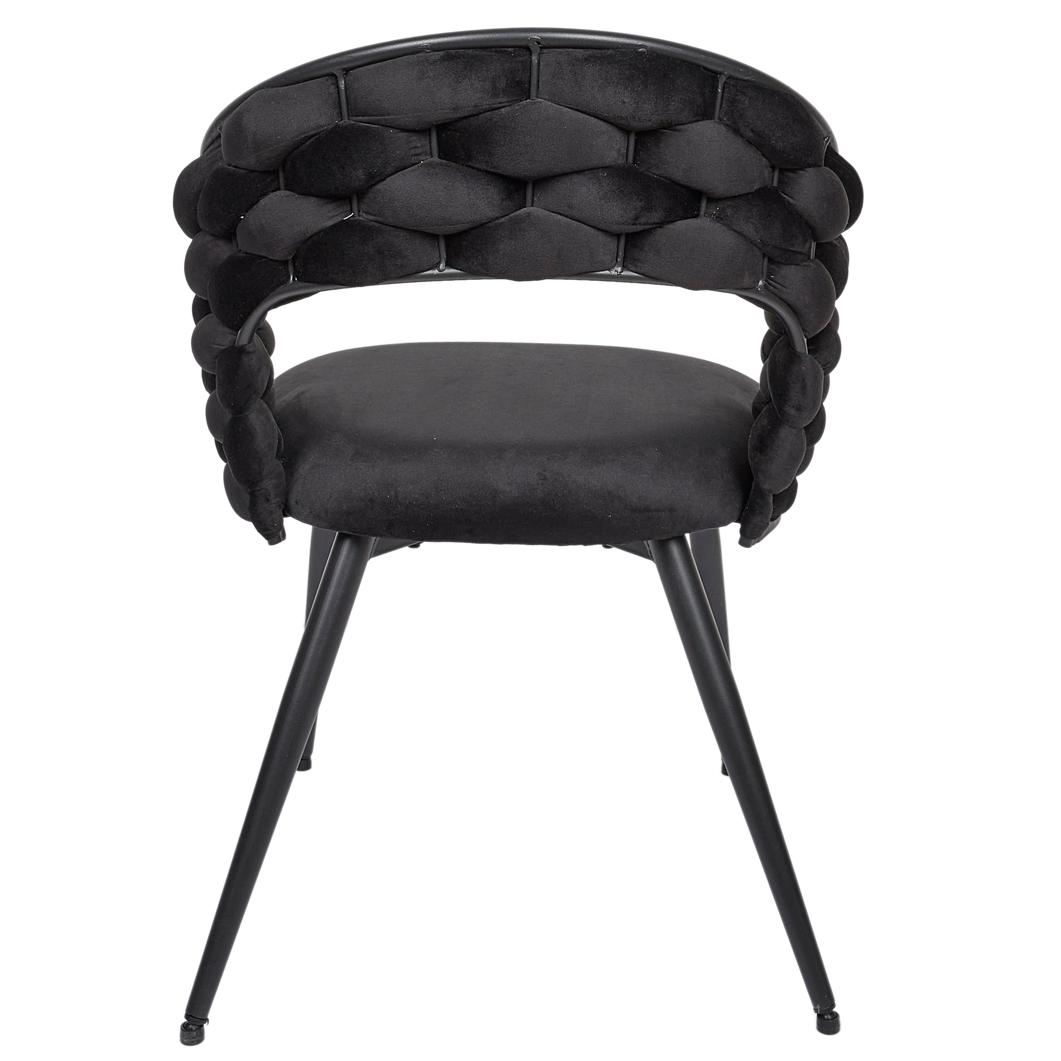 FAUTEUIL SAWYER NOIR A1 - LOT DE 2