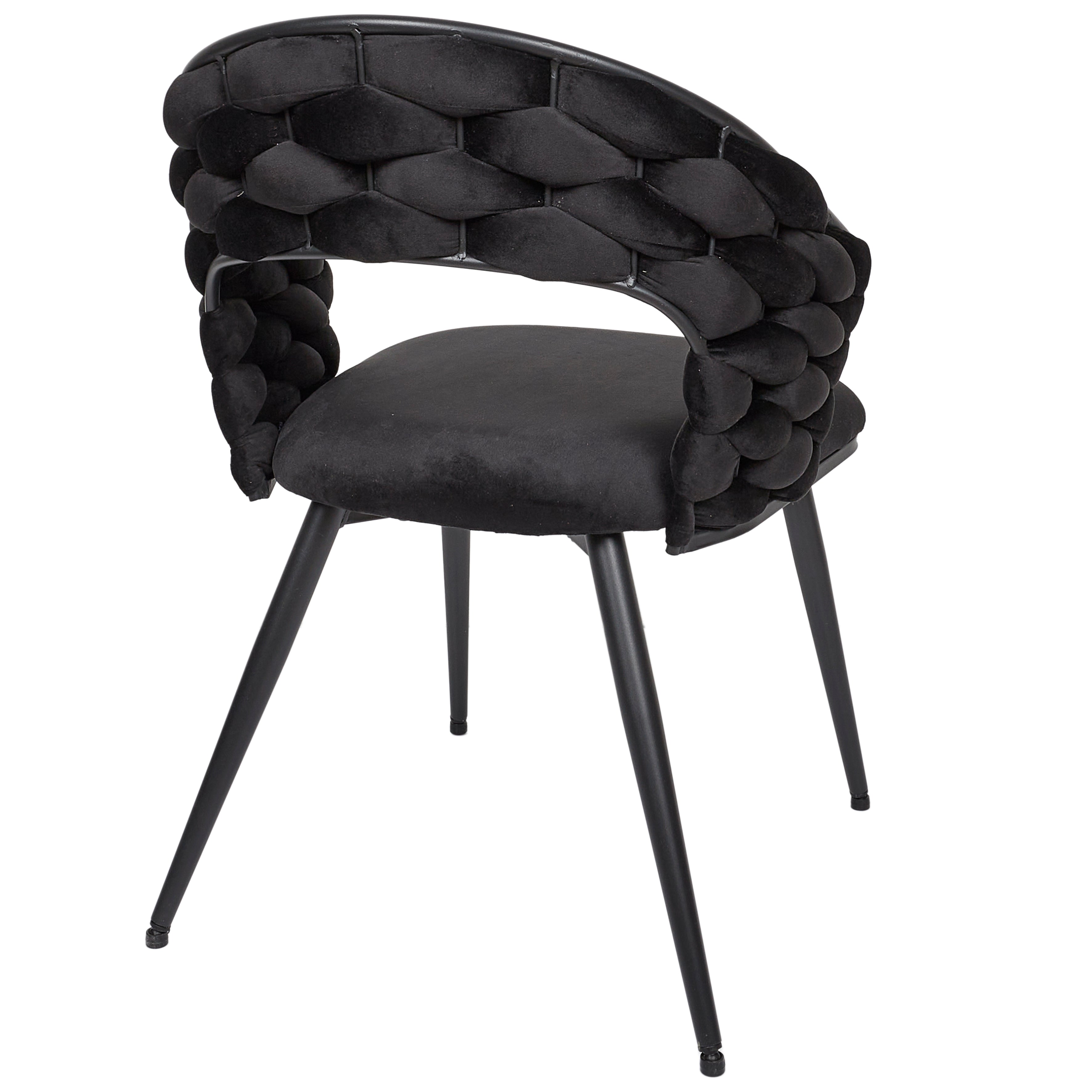 FAUTEUIL SAWYER NOIR A1 - LOT DE 2
