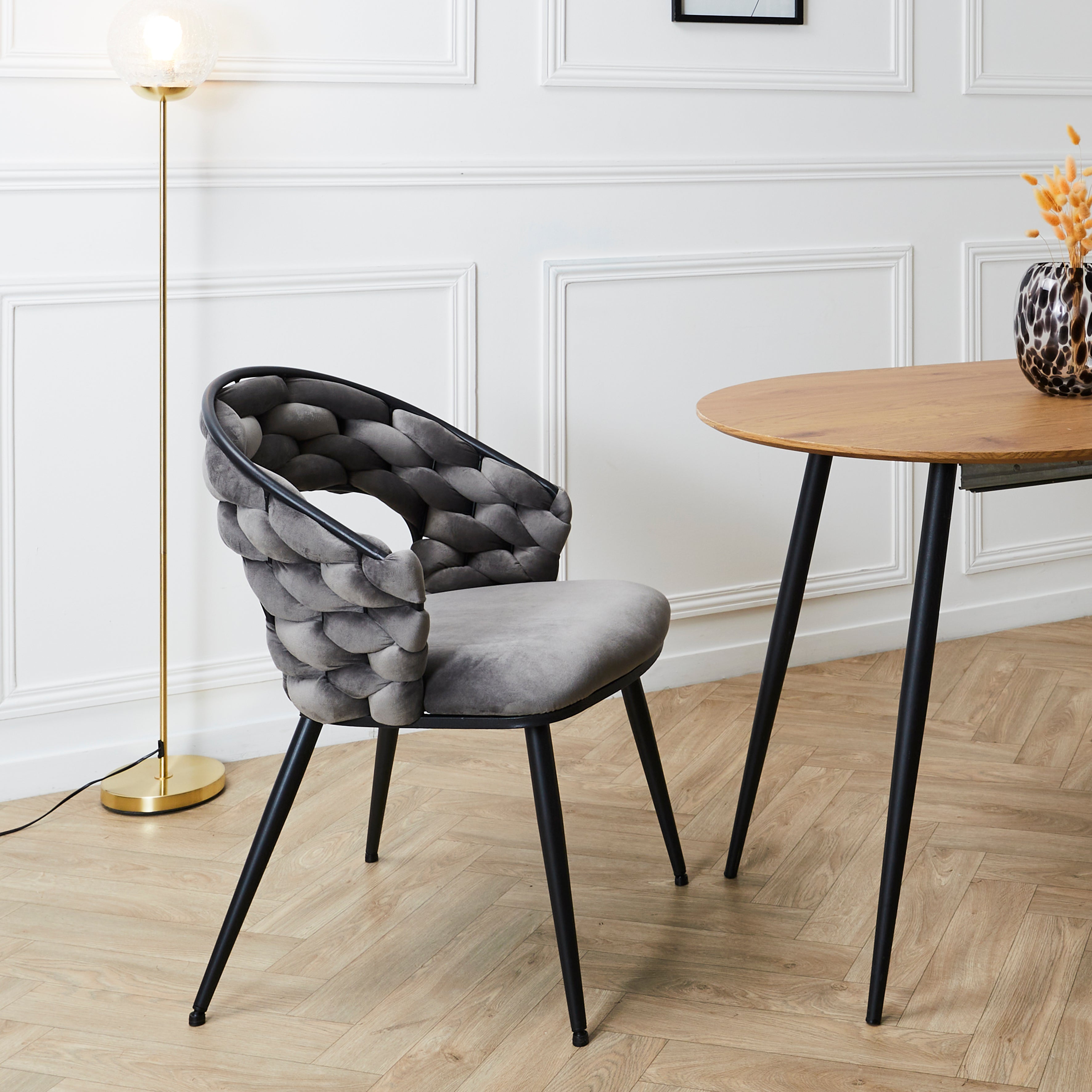 FAUTEUIL SAWYER GRIS A1 - LOT DE 2