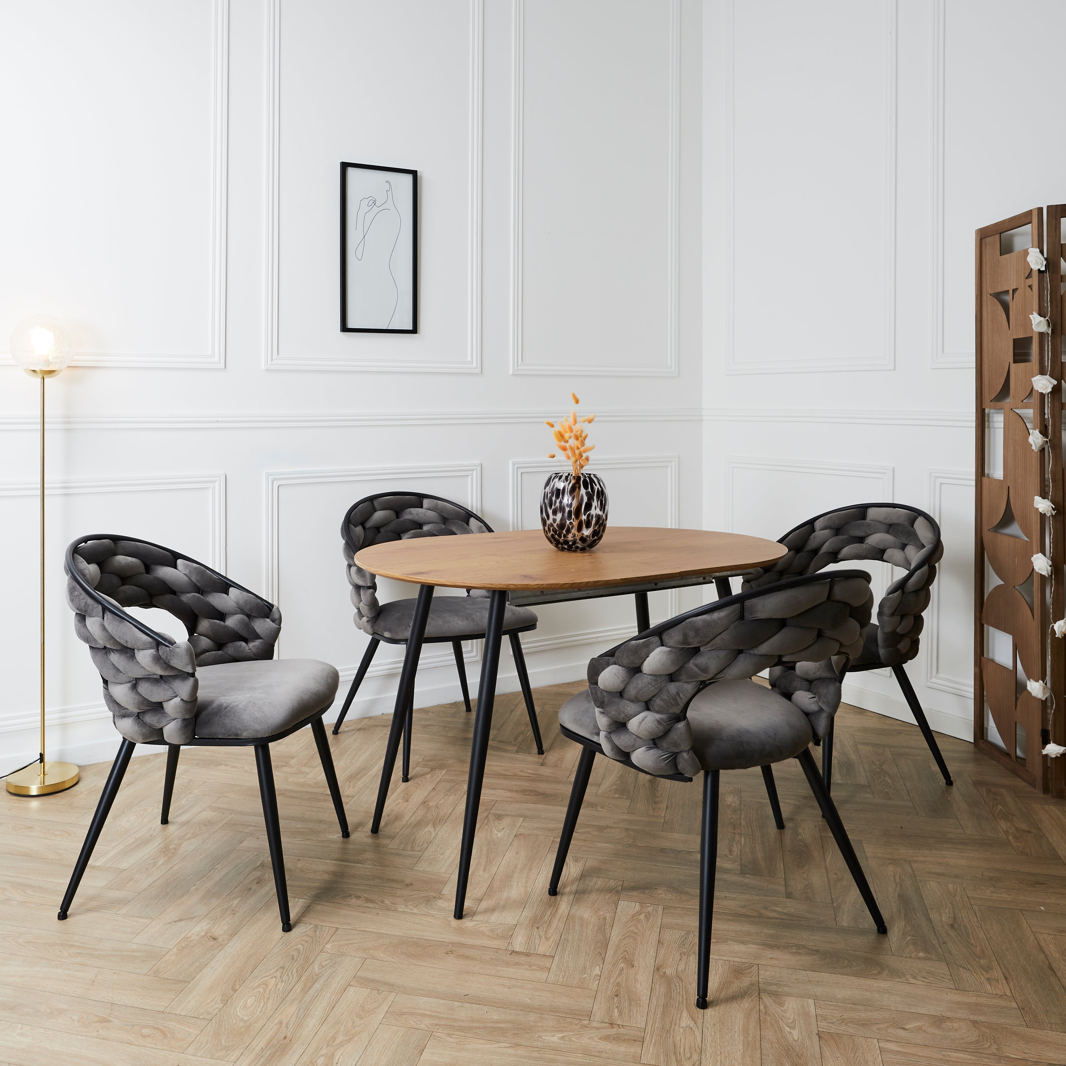FAUTEUIL SAWYER GRIS A1 - LOT DE 2