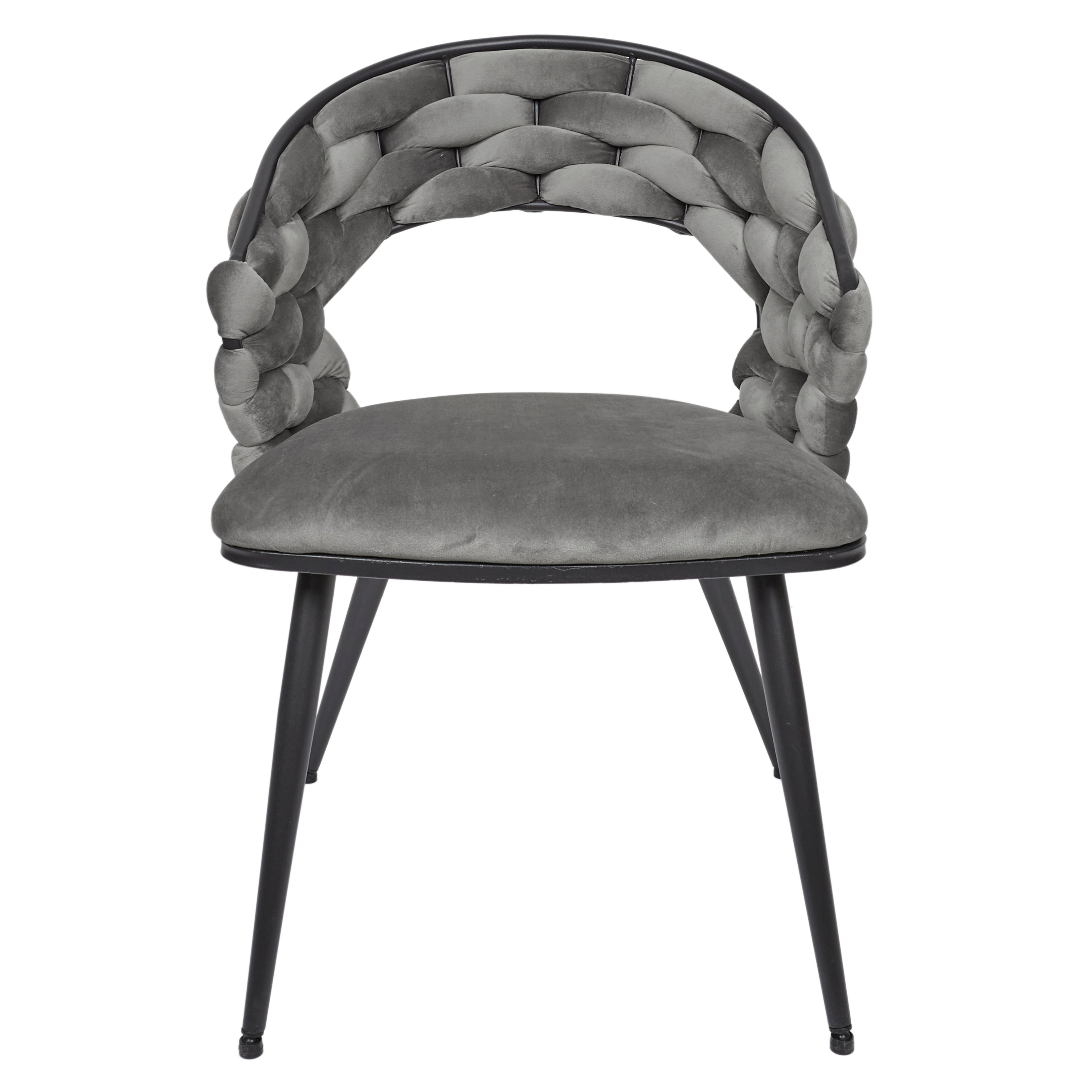 FAUTEUIL SAWYER GRIS A1 - LOT DE 2