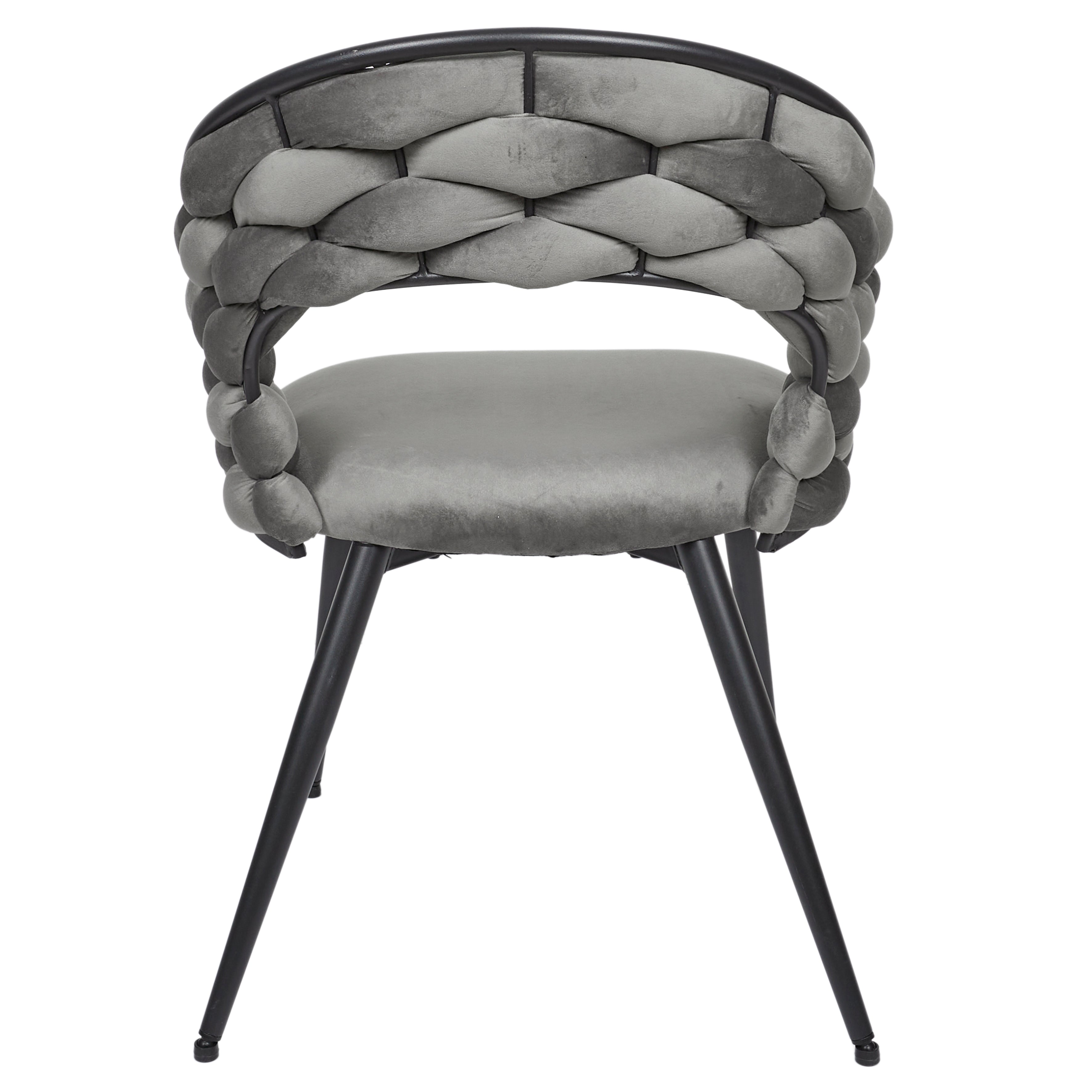 FAUTEUIL SAWYER GRIS A1 - LOT DE 2
