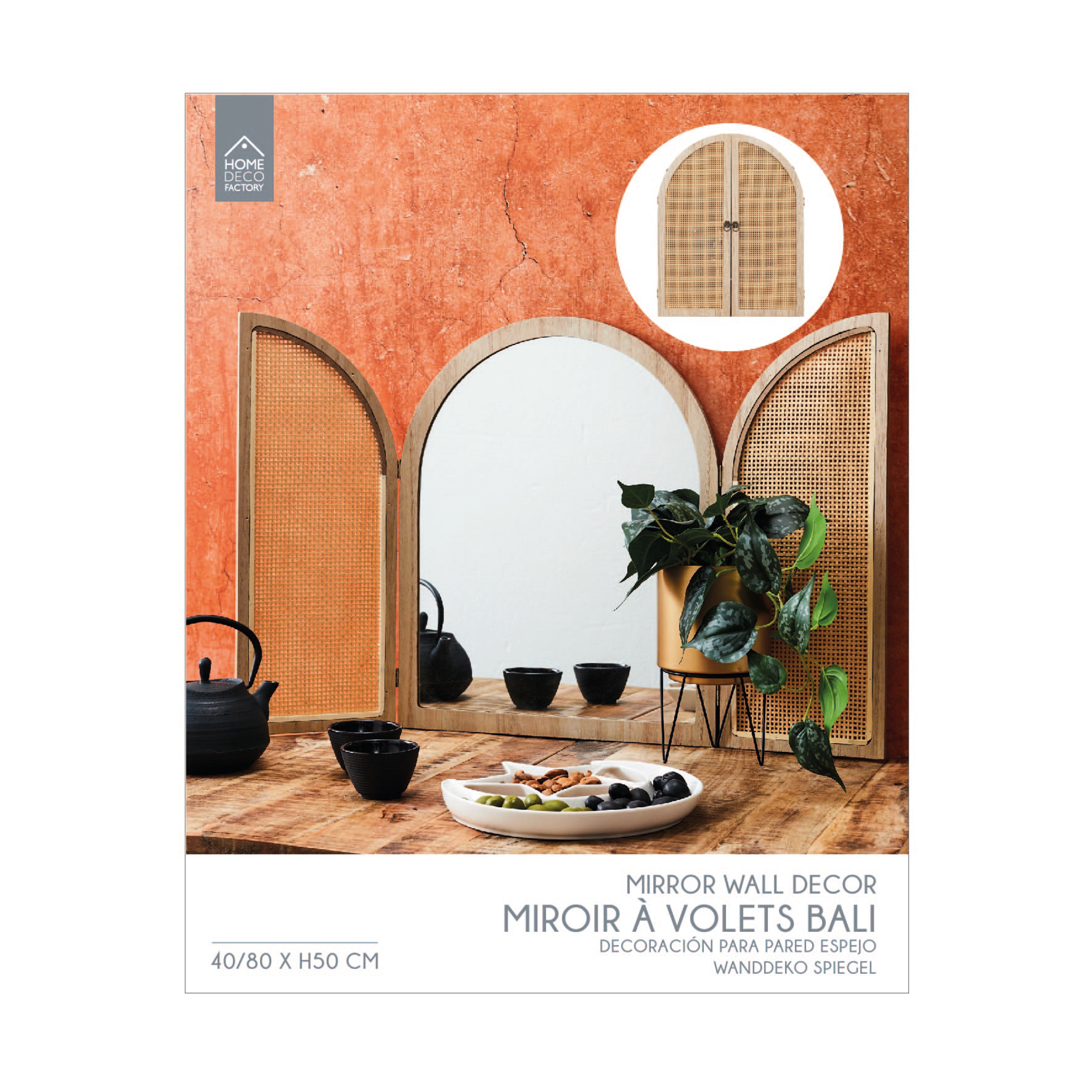 MIROIR A VOLETS BALI