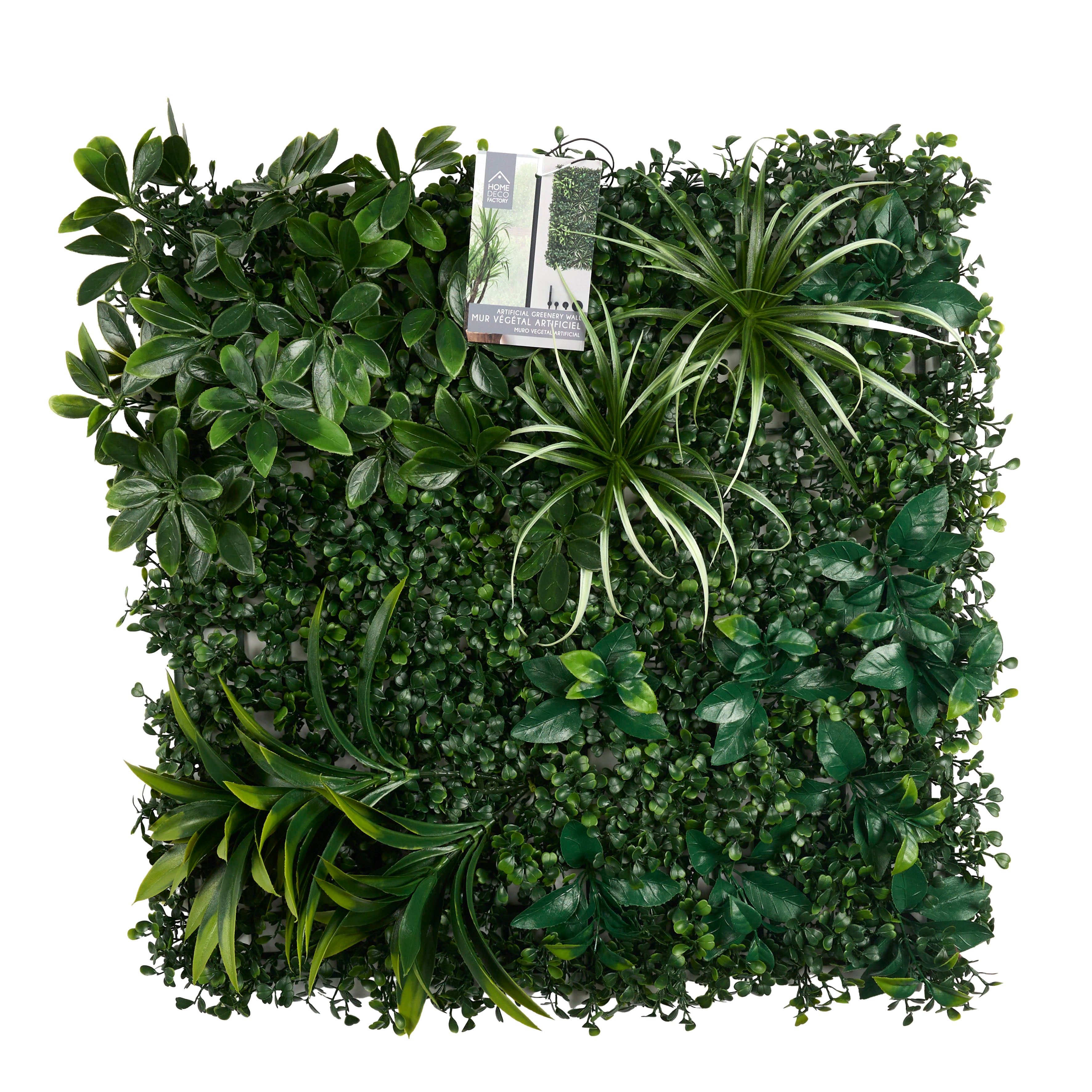 MUR VEGETAL ARTIFICIEL PANACHE 50X50CM
