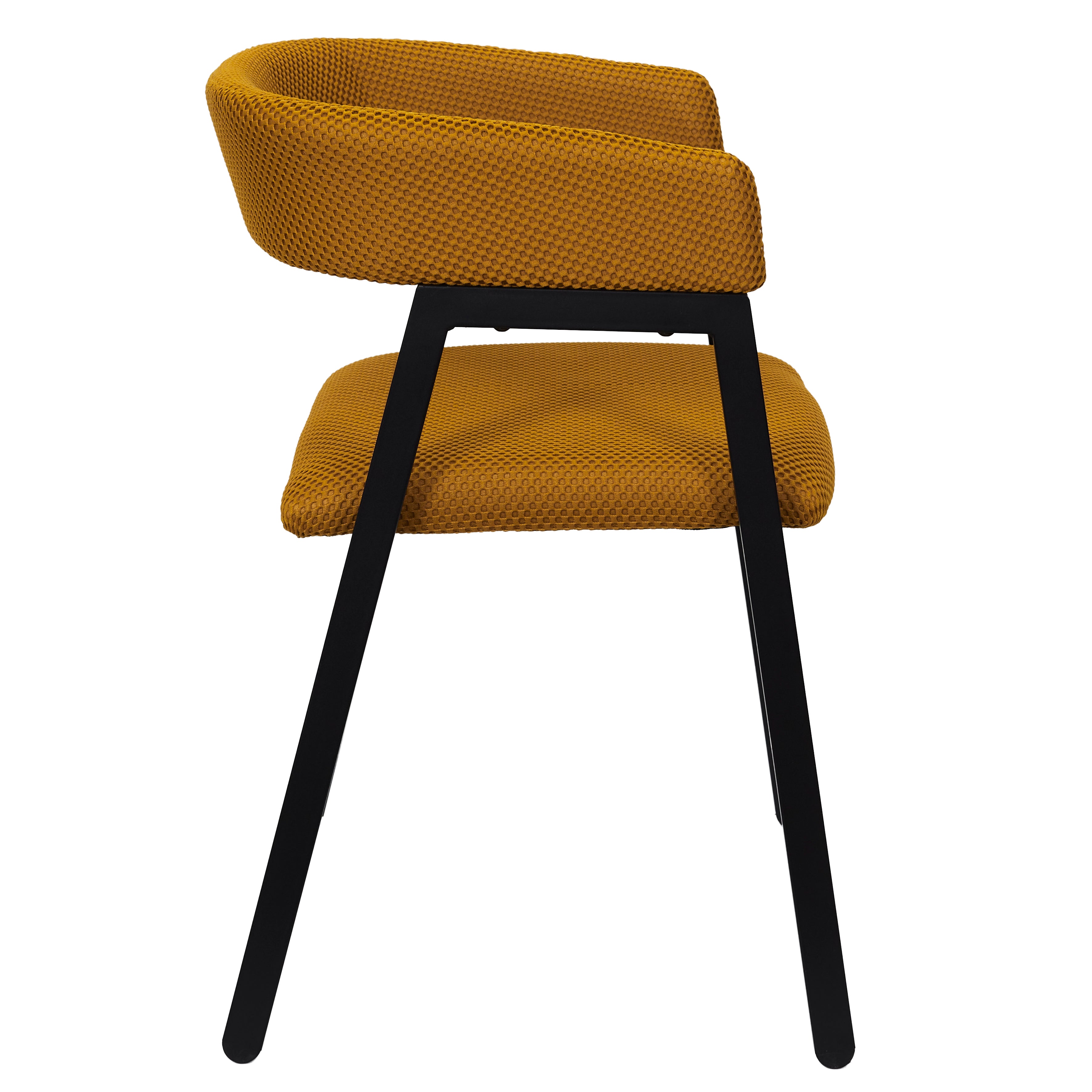 FAUTEUIL DESIGN ATOME JAUNE - LOT DE 2