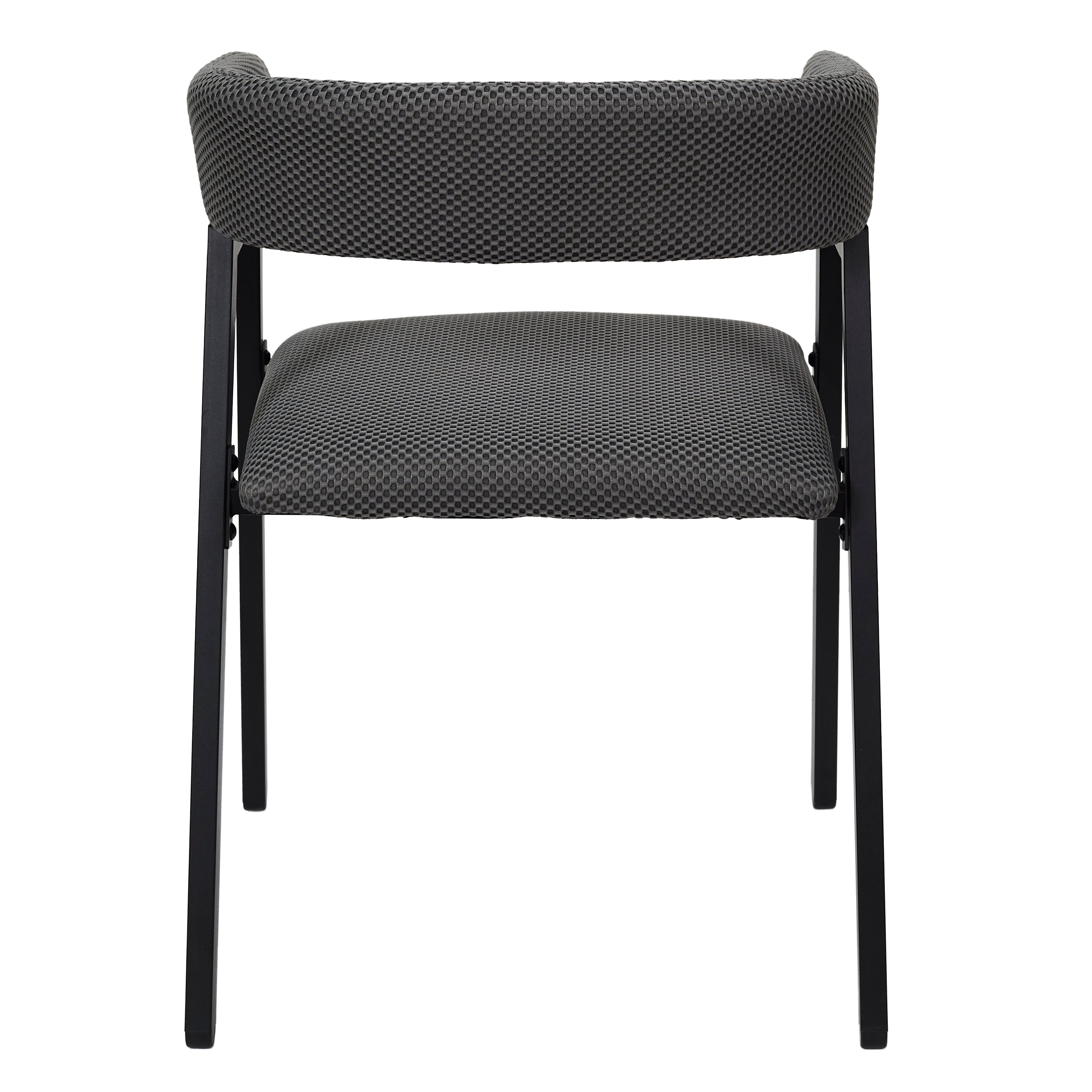 FAUTEUIL DESIGN ATOME GRIS - LOT DE 2