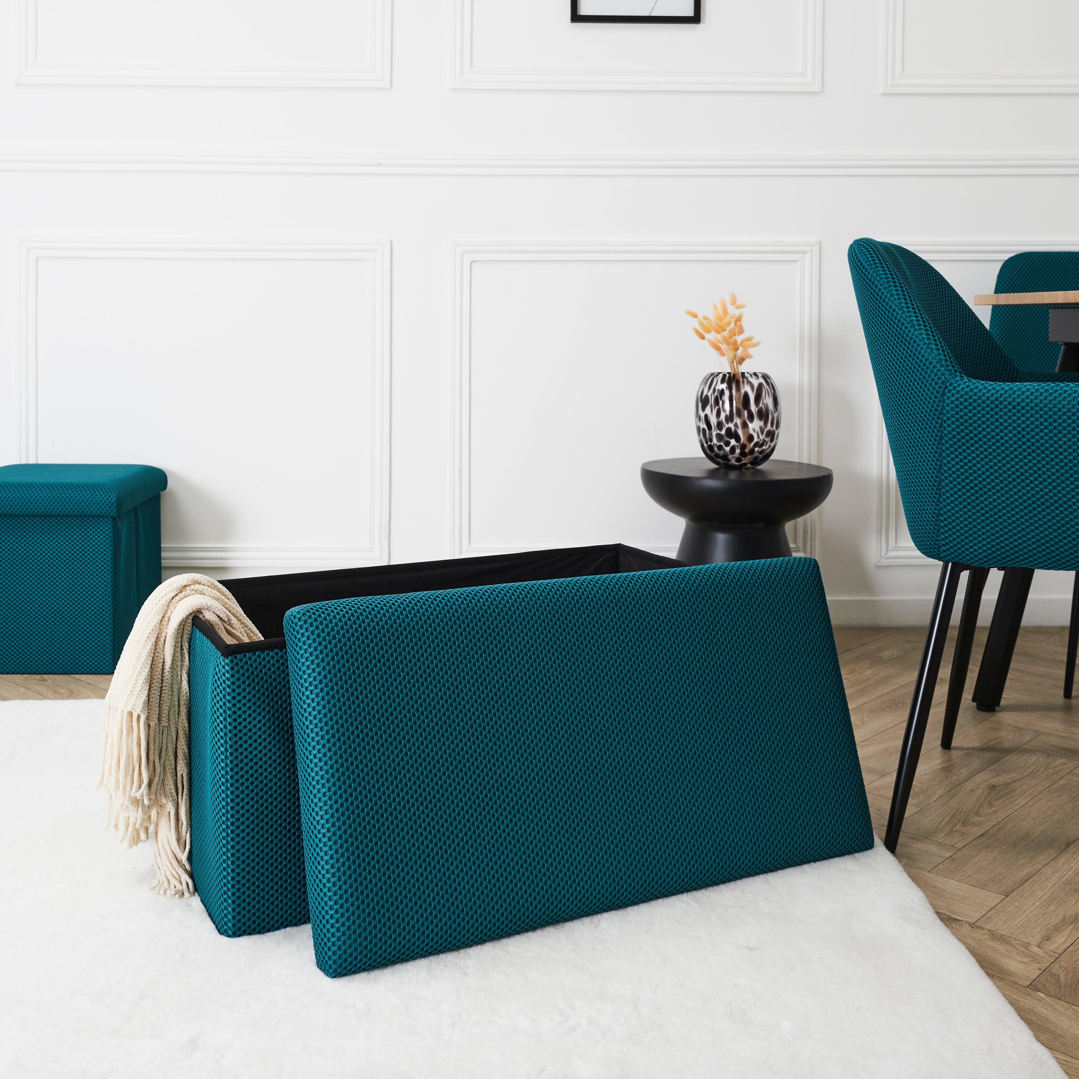 COFFRE BANC PLIABLE ATOME BLEU